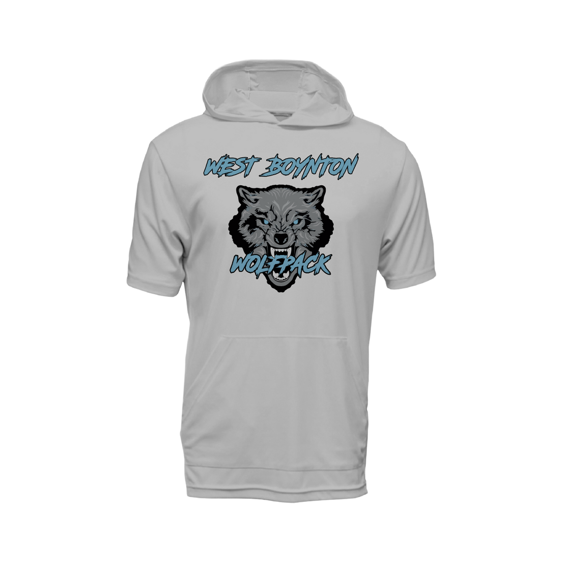 West Boynton Wolfpack Logo Short Sleeve Lightweight Hoodie