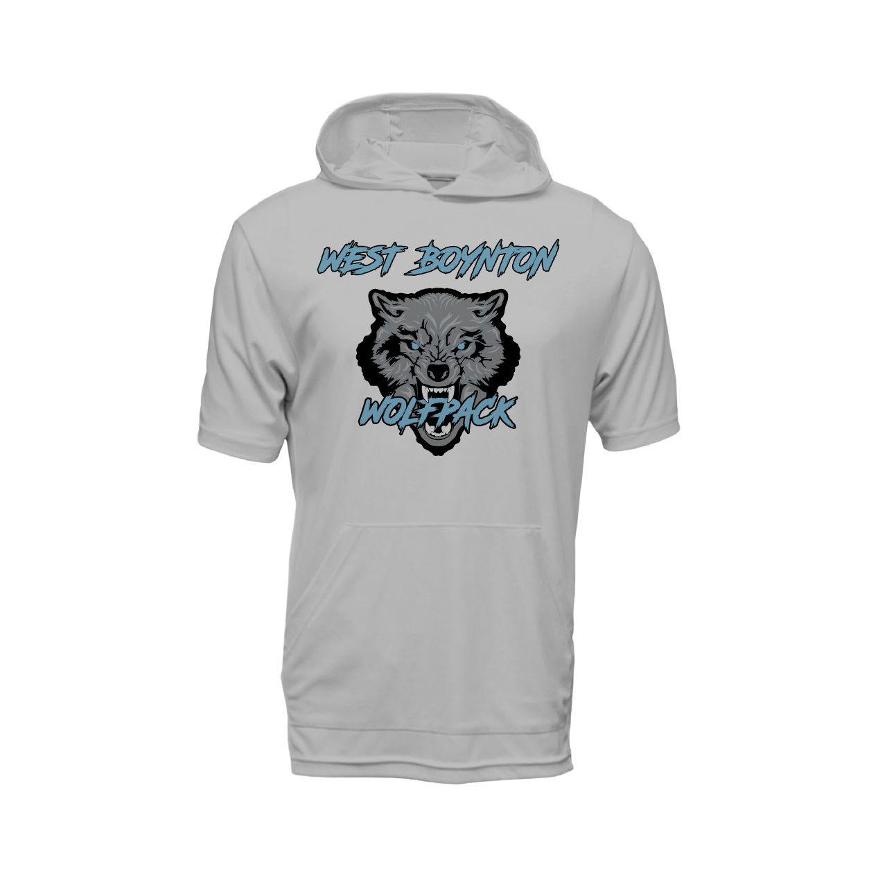 West Boynton Wolfpack Logo Short Sleeve Lightweight Hoodie