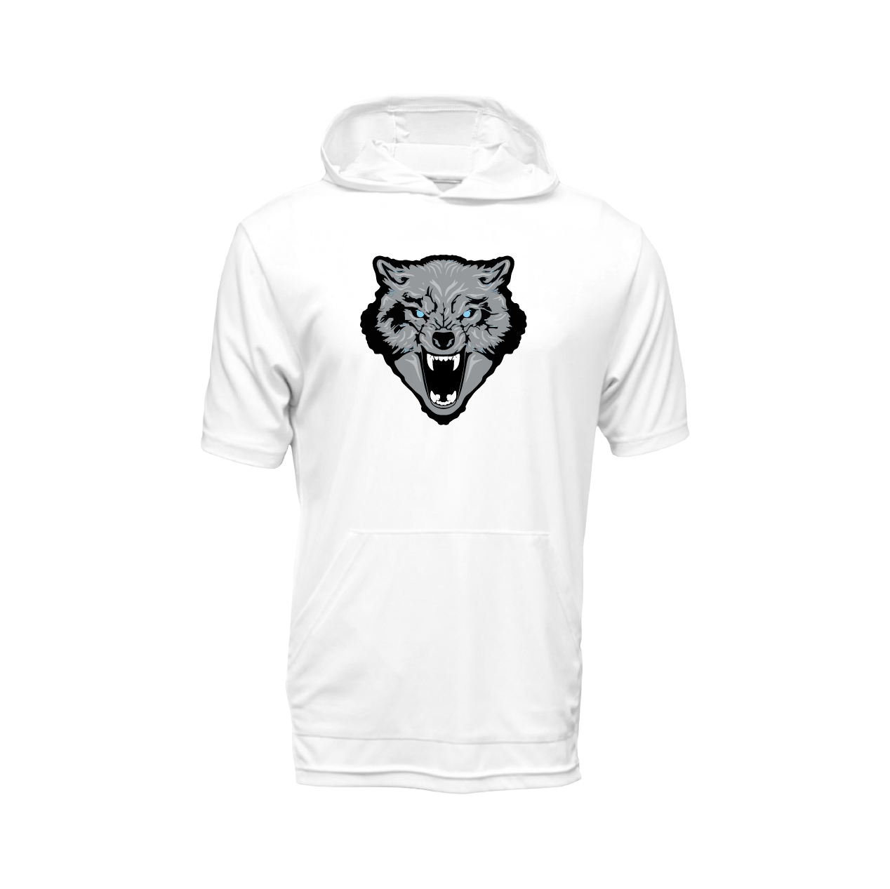 Wolfpack Wolf Logo Short Sleeve Lightweight Hoodie