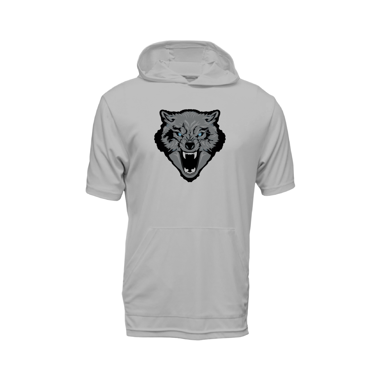Wolfpack Wolf Logo Short Sleeve Lightweight Hoodie