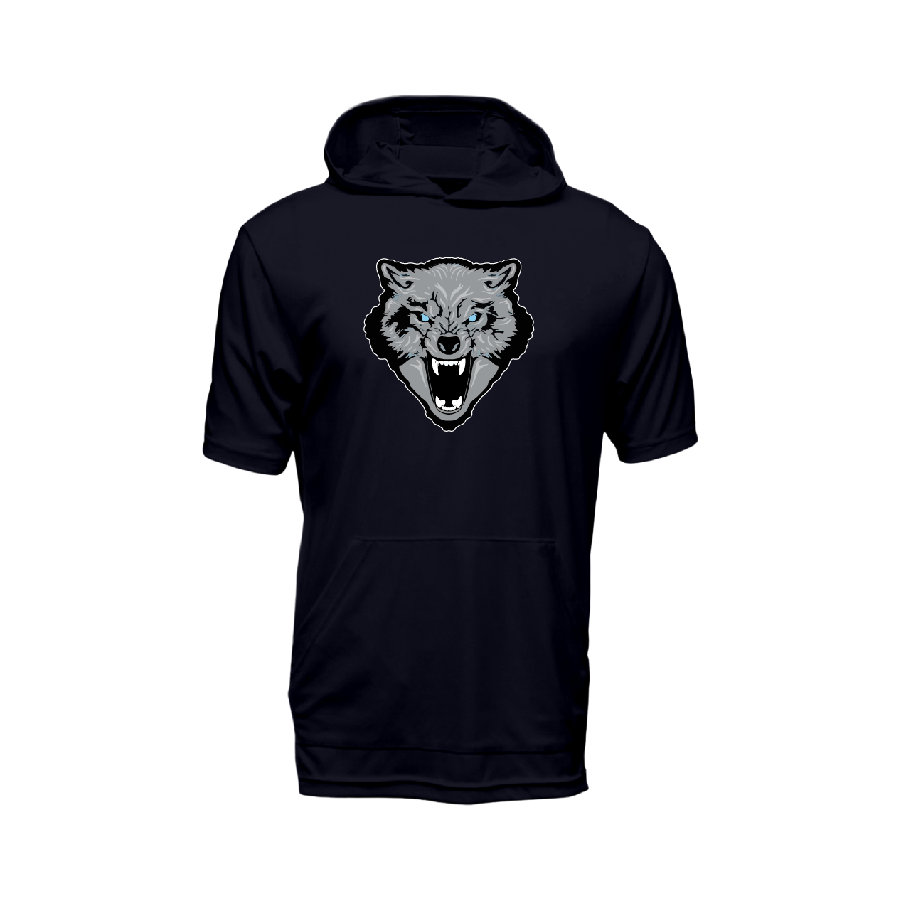 Wolfpack Wolf Logo Short Sleeve Lightweight Hoodie