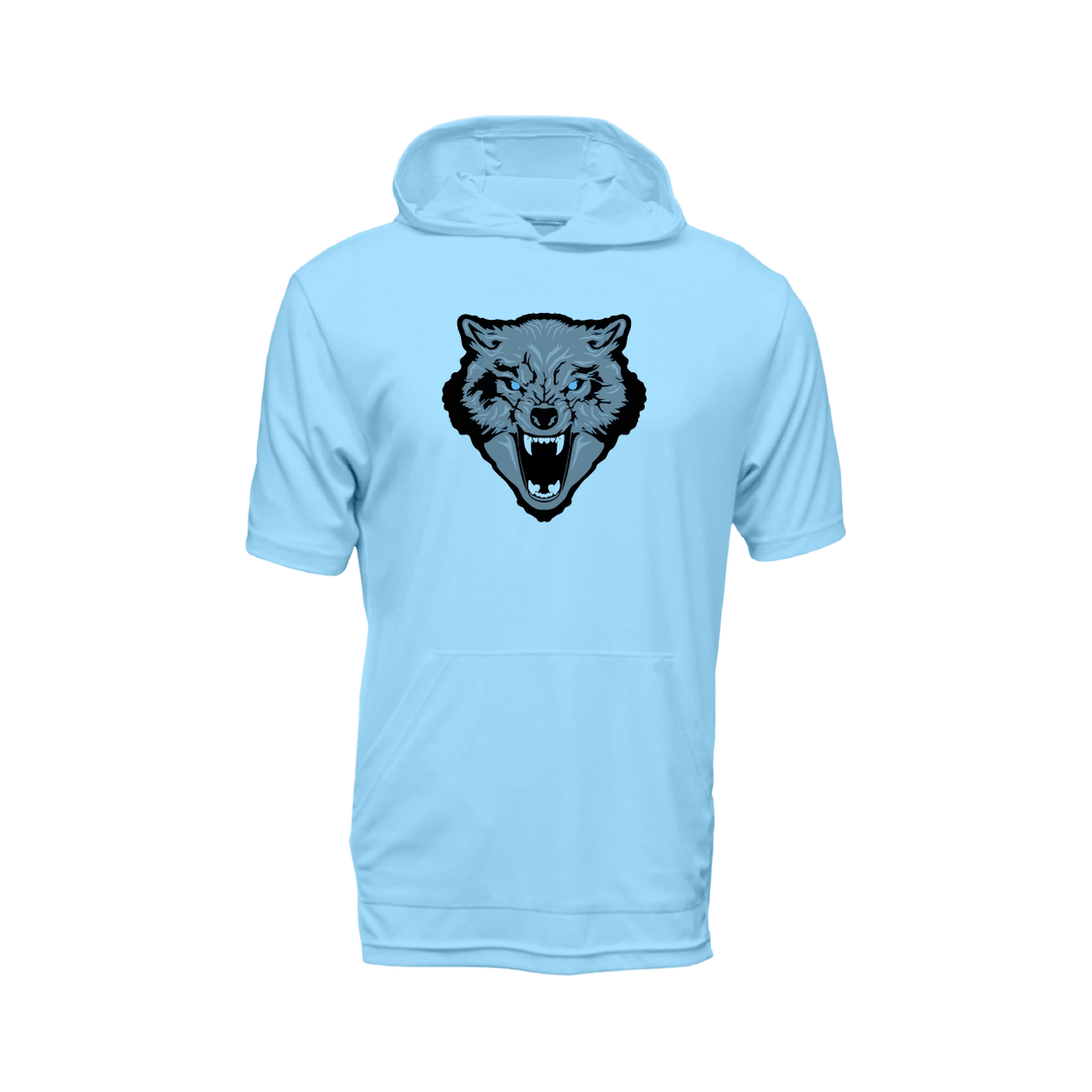 Wolfpack Wolf Logo Short Sleeve Lightweight Hoodie