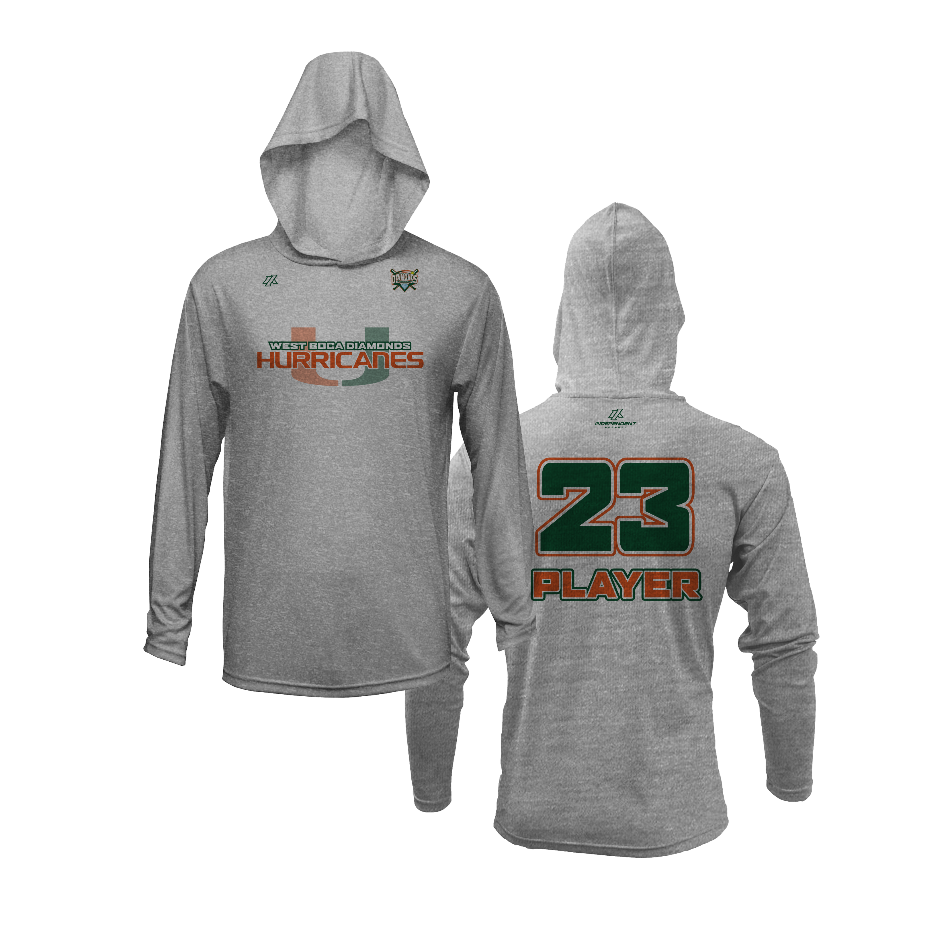 WBD Hurricanes Logo Lightweight Hoodie