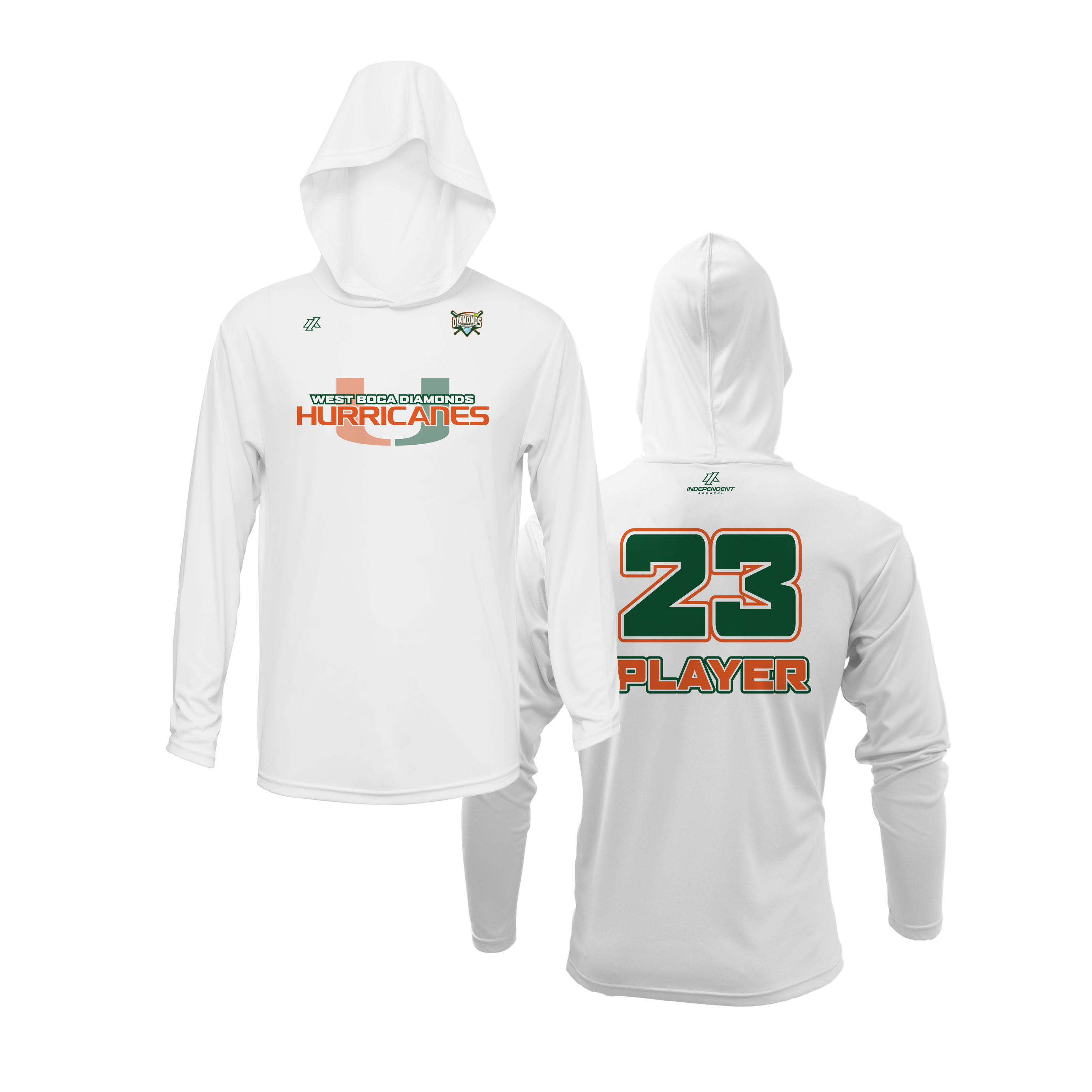 WBD Hurricanes Logo Lightweight Hoodie