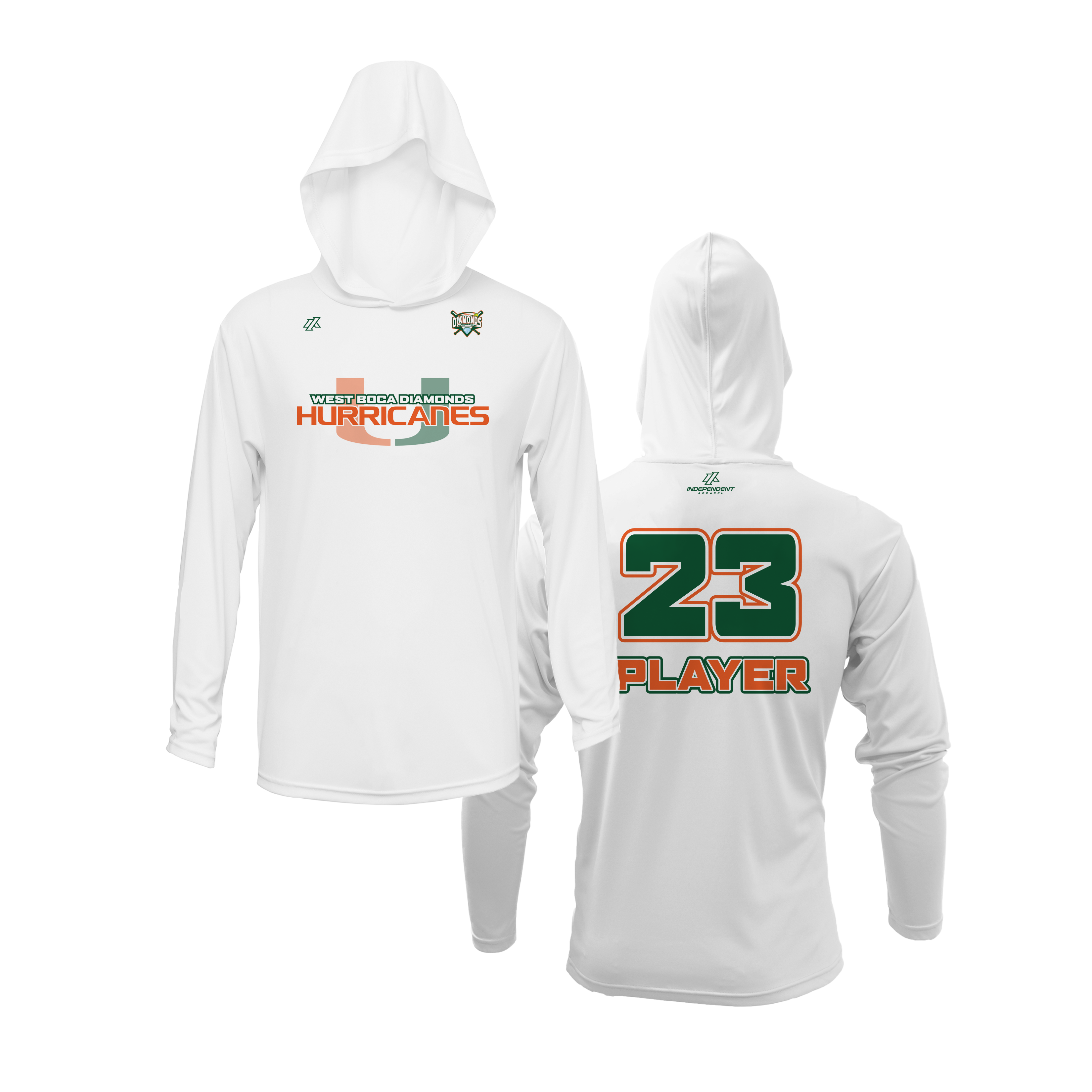 WBD Hurricanes Logo Lightweight Hoodie