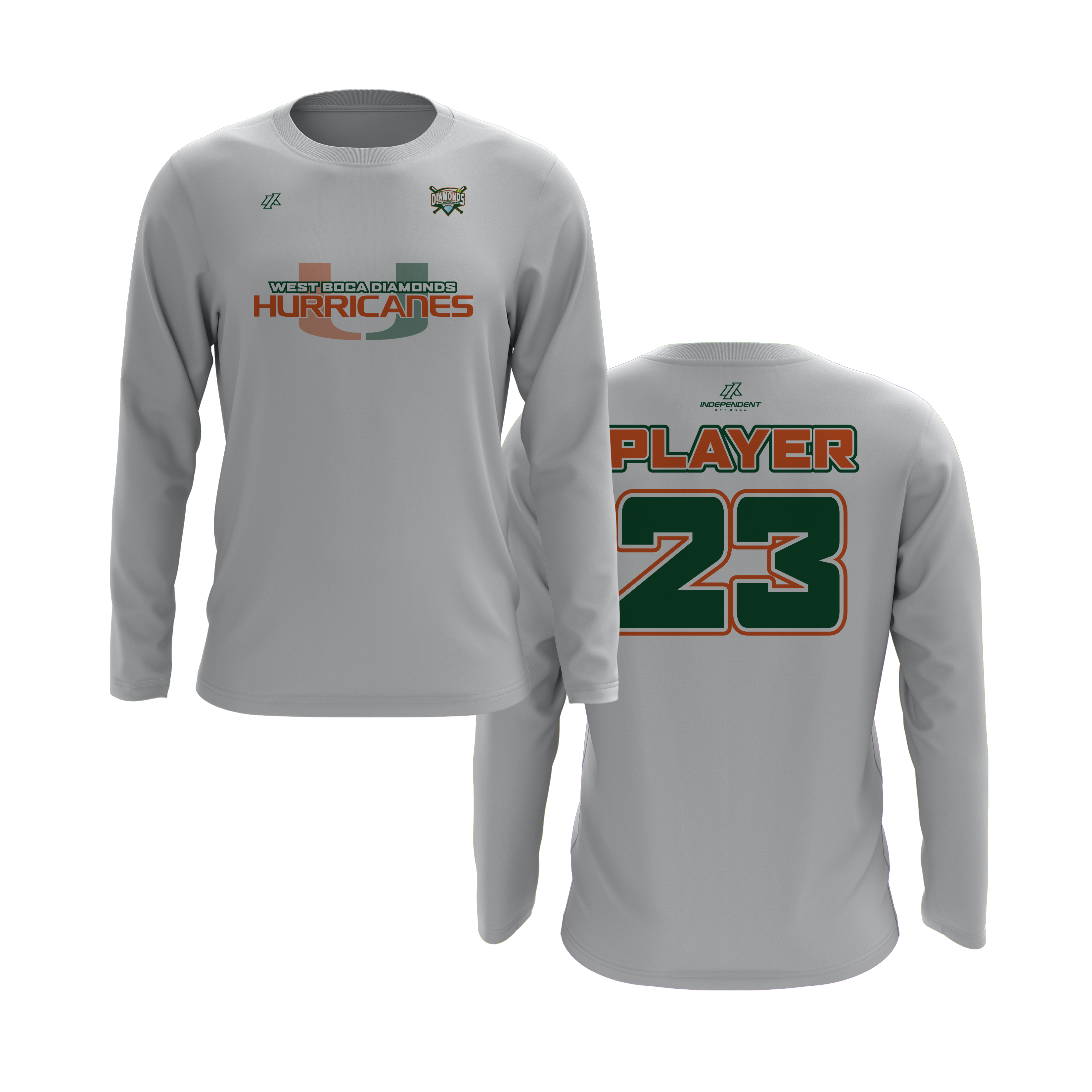 WBD Hurricanes Logo Long Sleeve Shirt