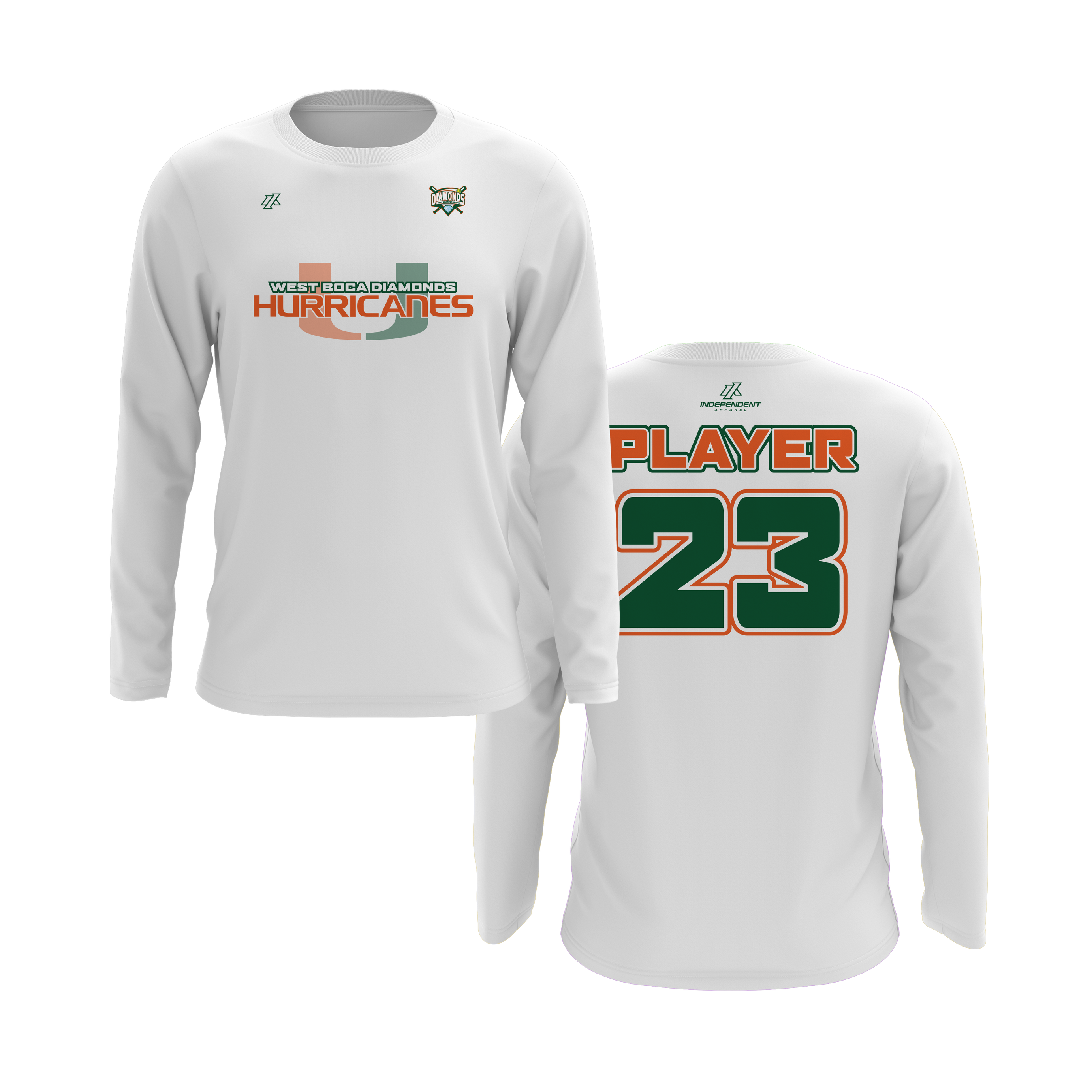 WBD Hurricanes Logo Long Sleeve Shirt