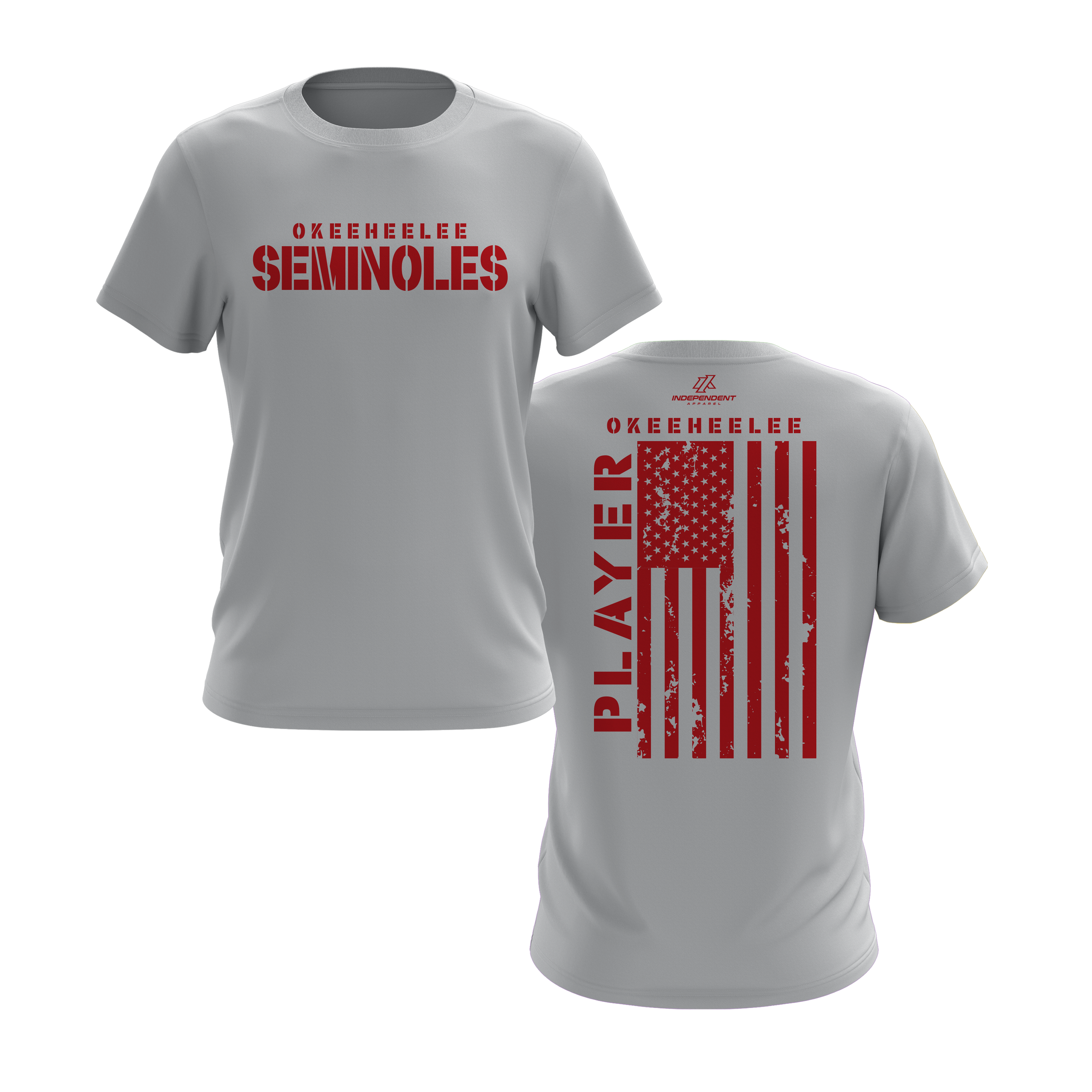 Okeeheelee Team Flag Design Short Sleeve Shirt