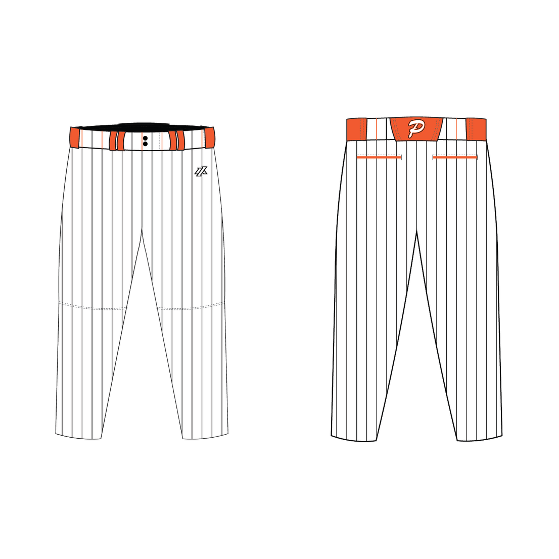 Maniglia 7U White Pinstripe Custom Pants/Knickers