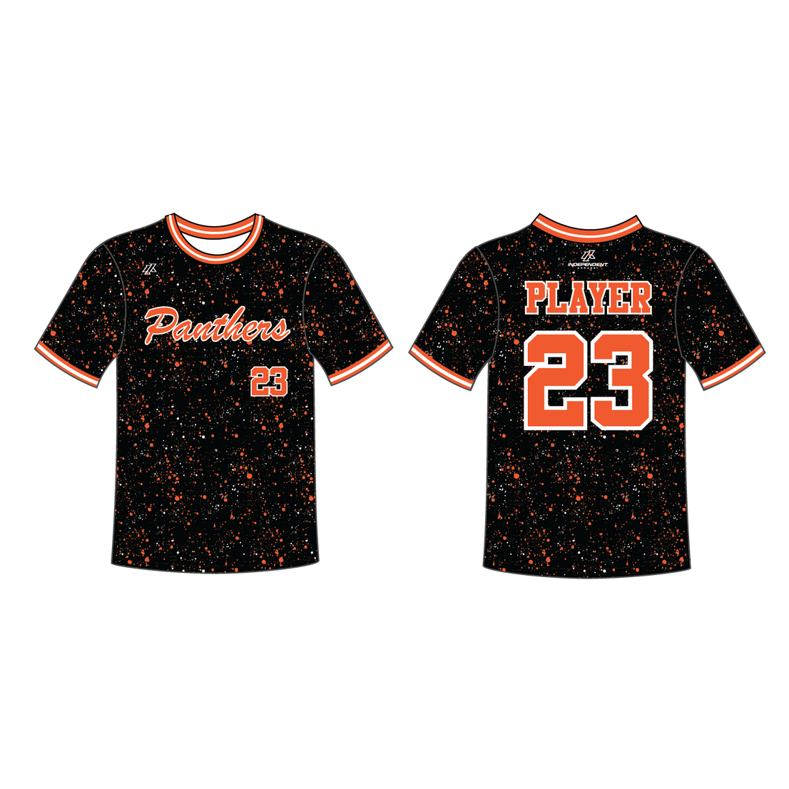Maniglia 7U Black Splatter Crew Neck Jersey