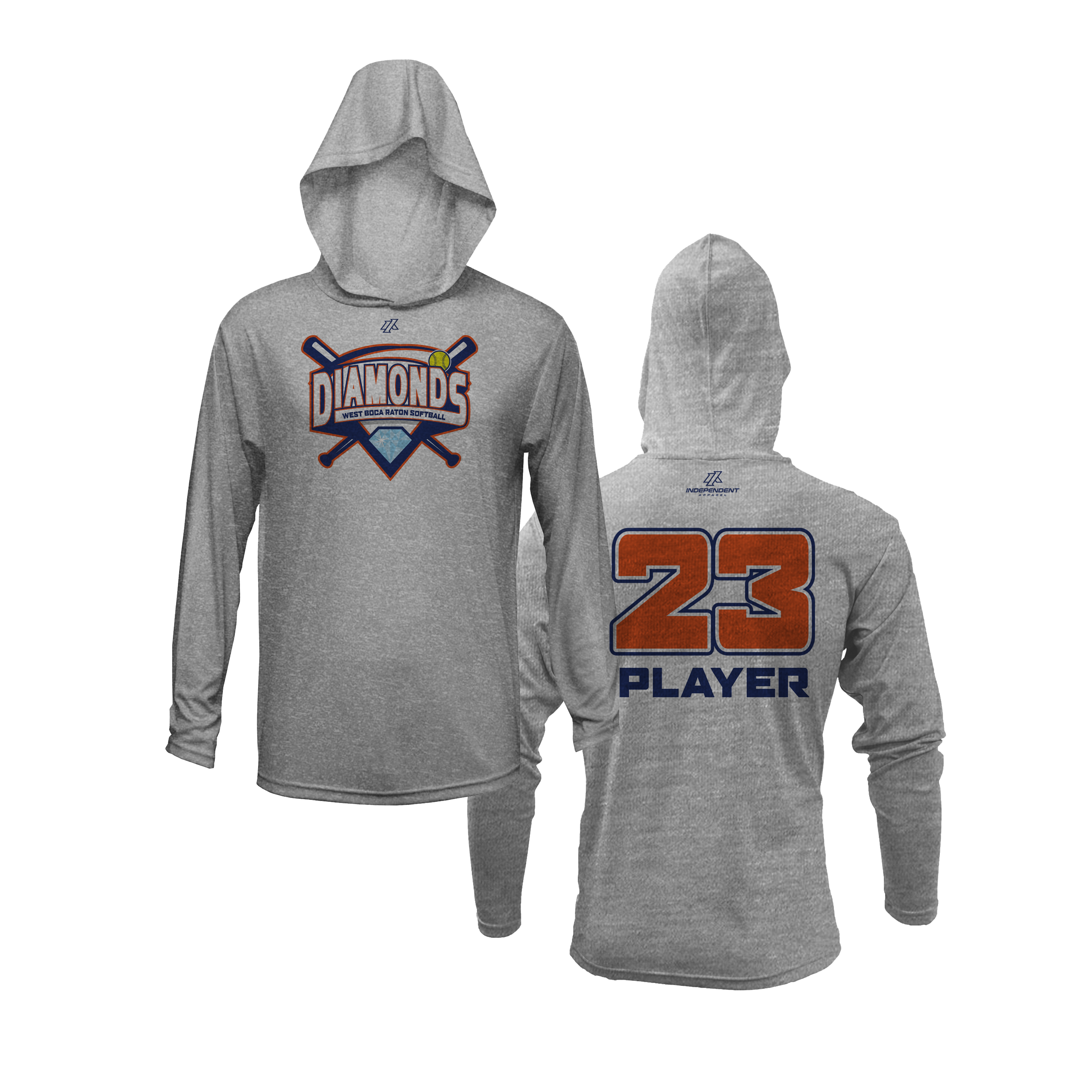 WBD Mets League Logo Lightweight Hoodie