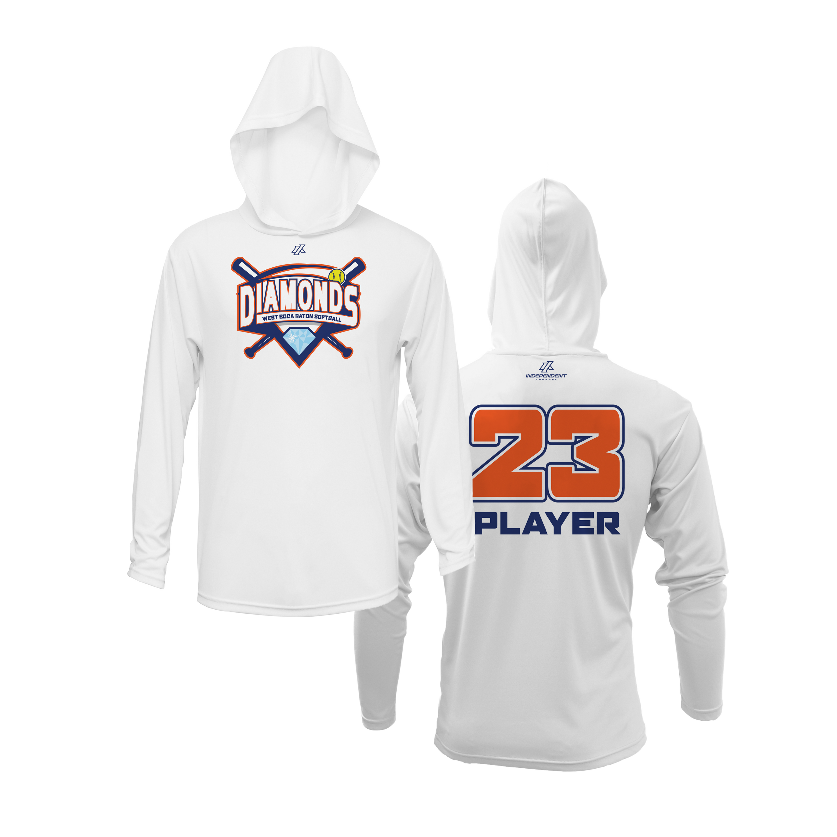 WBD Mets League Logo Lightweight Hoodie