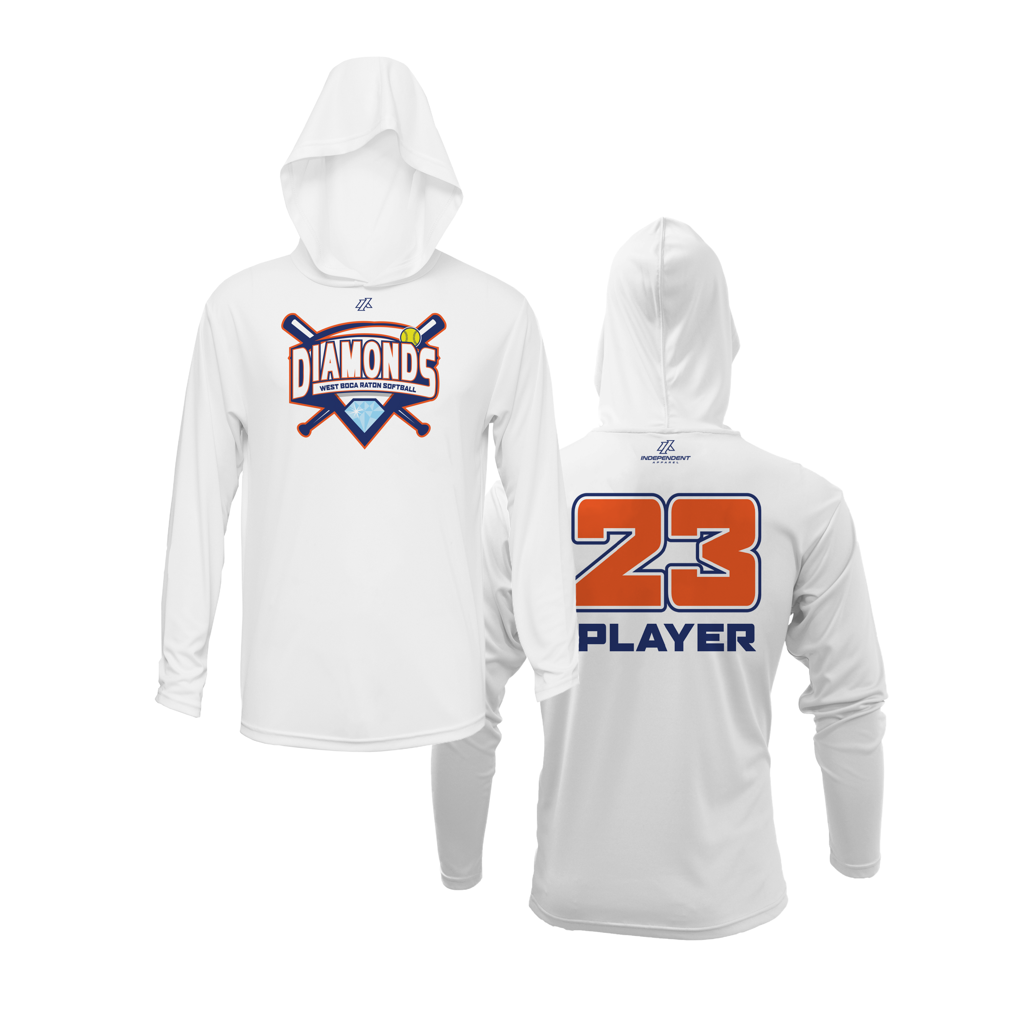 WBD Mets League Logo Lightweight Hoodie