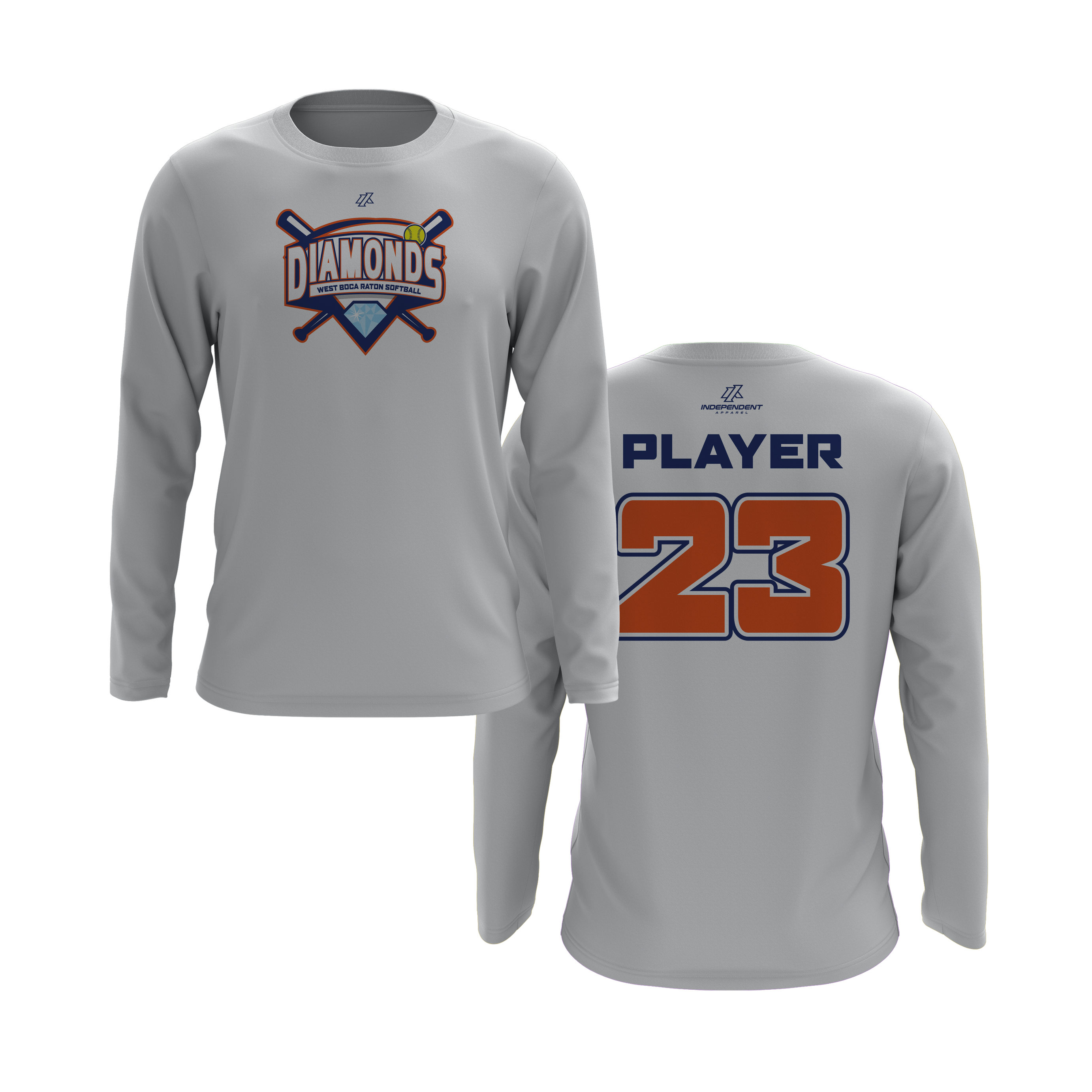 WBD Mets League Logo Long Sleeve Shirt