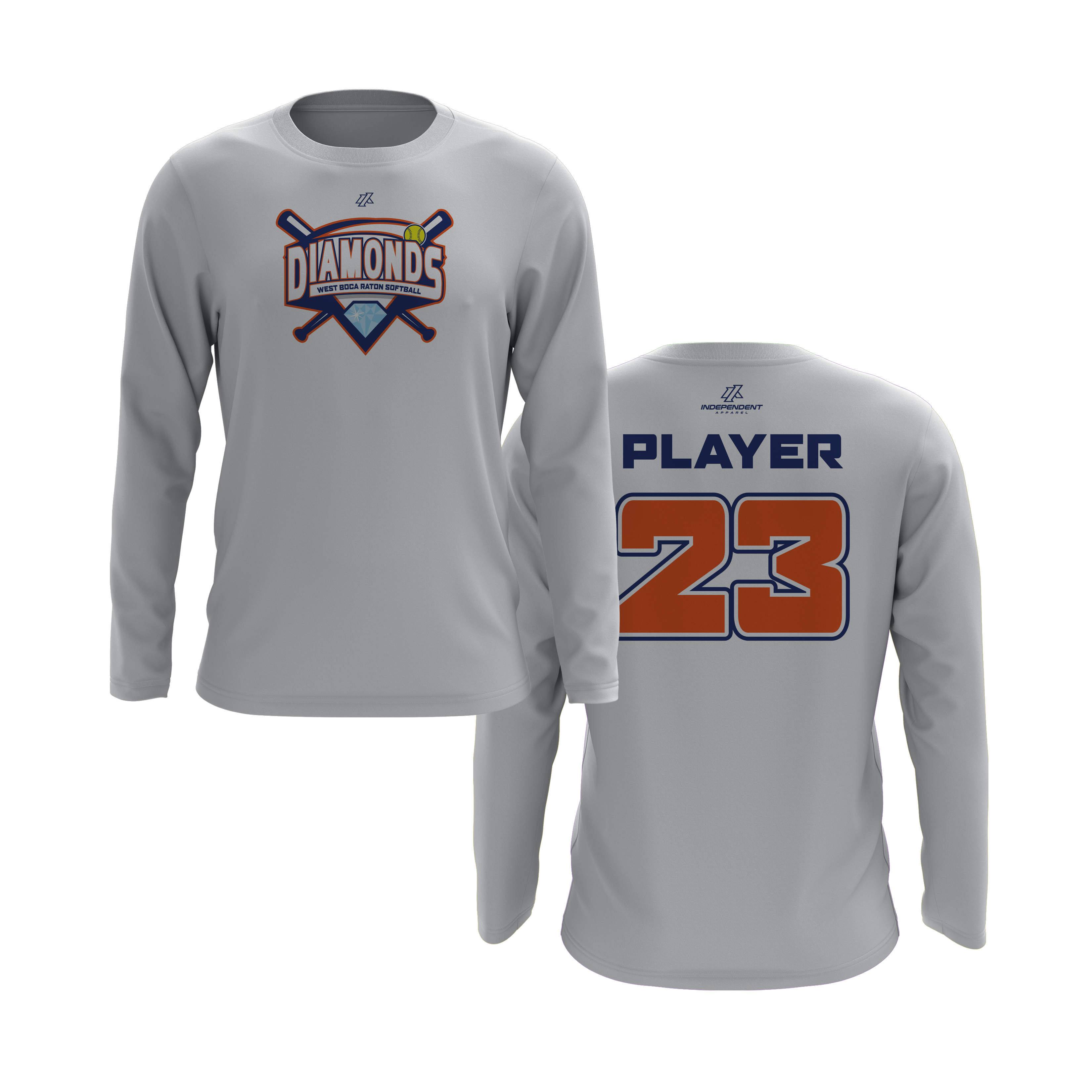 WBD Mets League Logo Long Sleeve Shirt