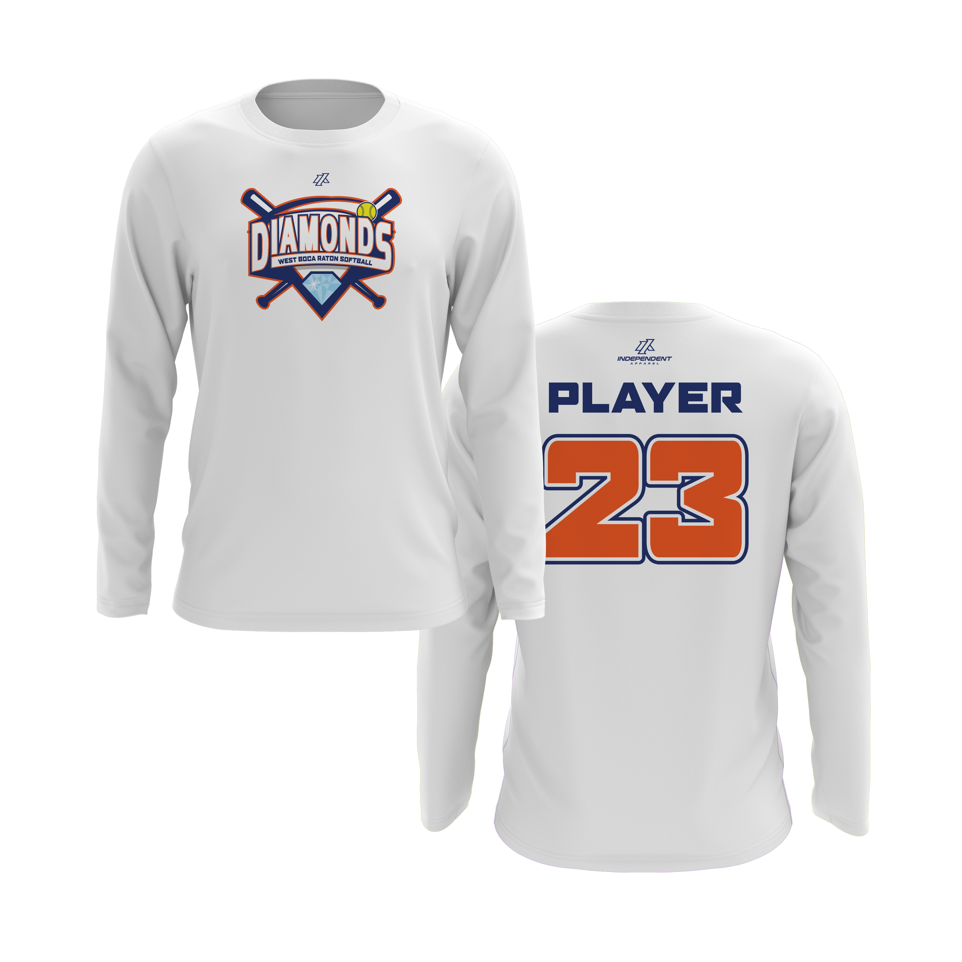 WBD Mets League Logo Long Sleeve Shirt