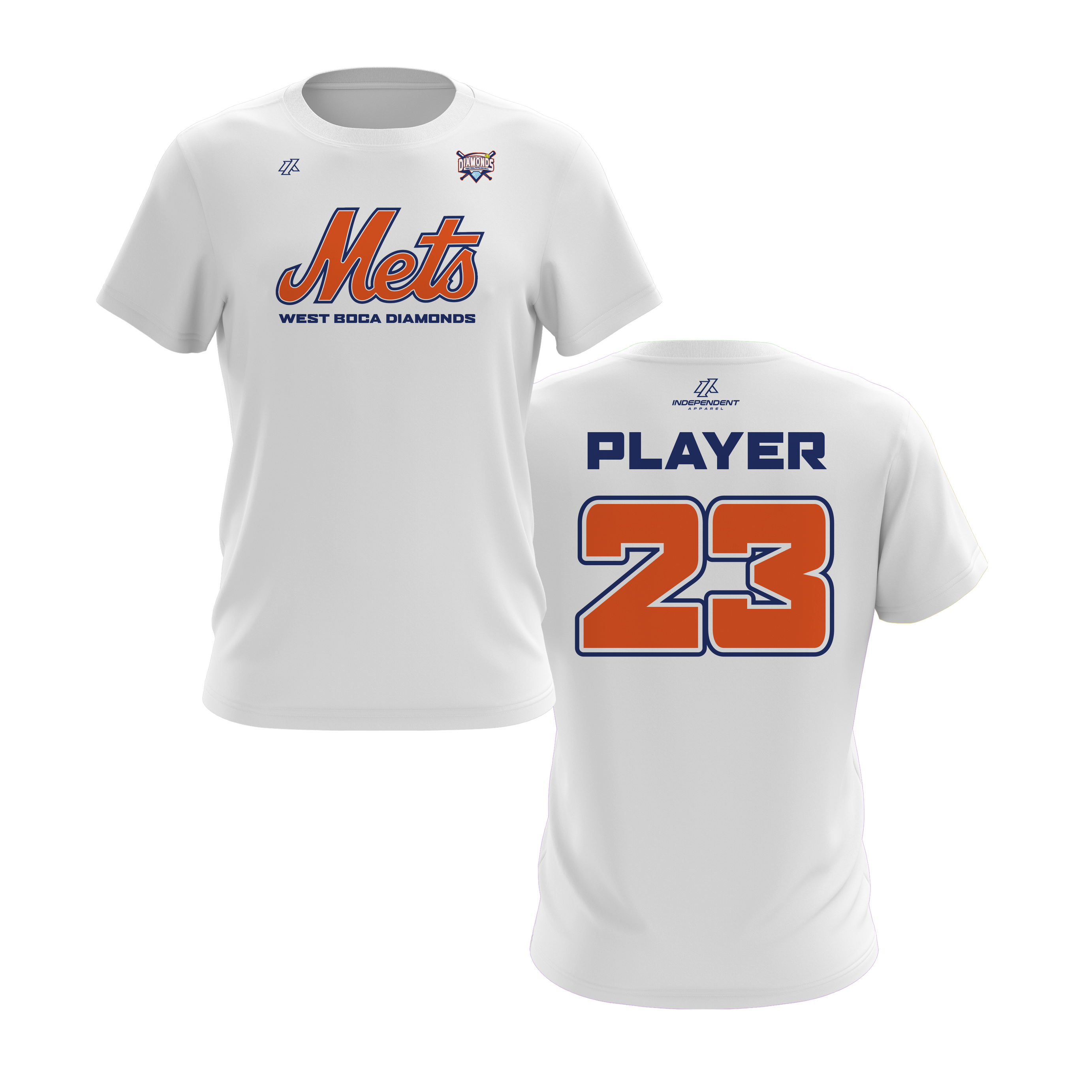 WBD Mets Logo Short Sleeve Shirt