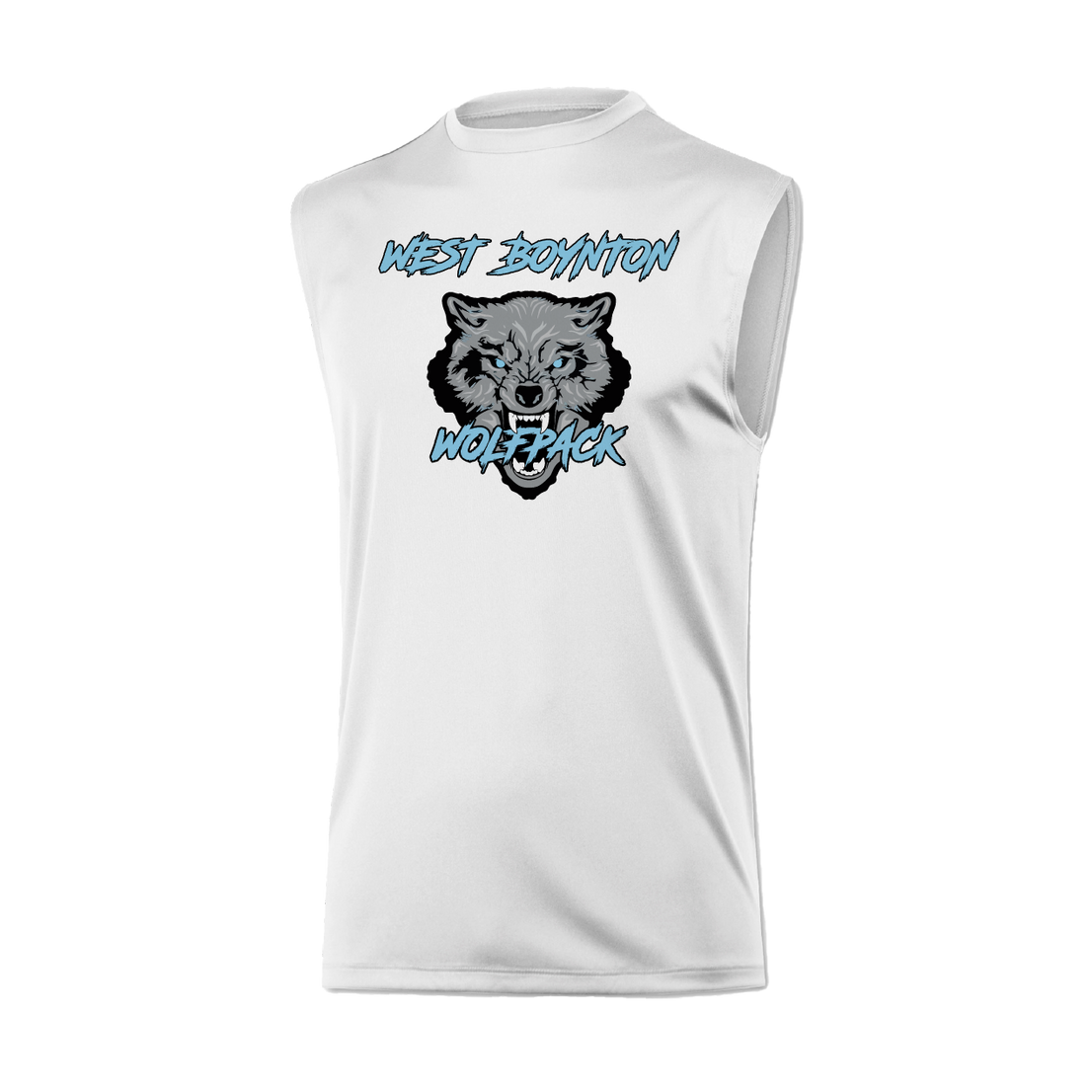 West Boynton Wolfpack Logo Muscle Tank Top