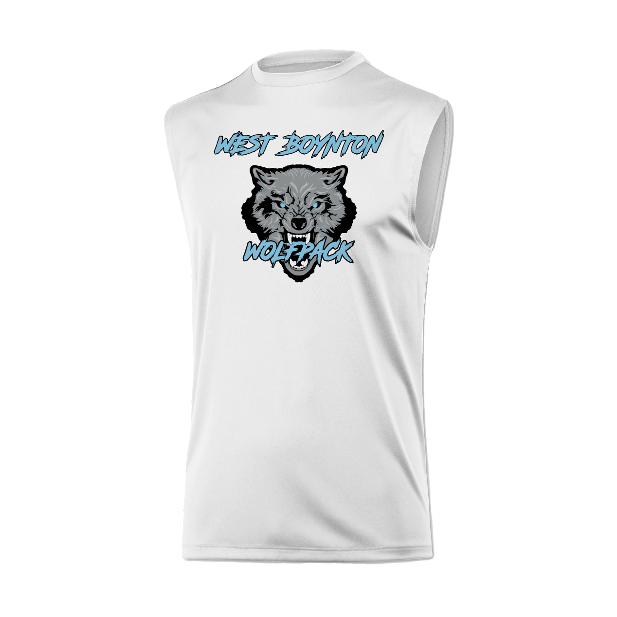 West Boynton Wolfpack Logo Muscle Tank Top