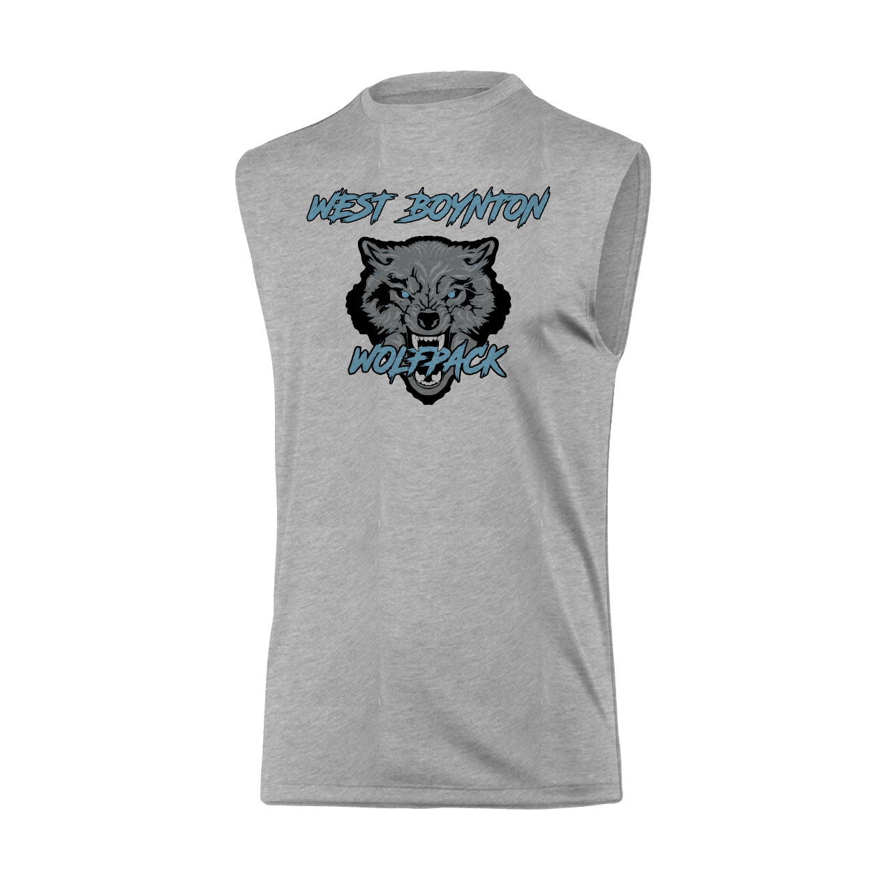 West Boynton Wolfpack Logo Muscle Tank Top