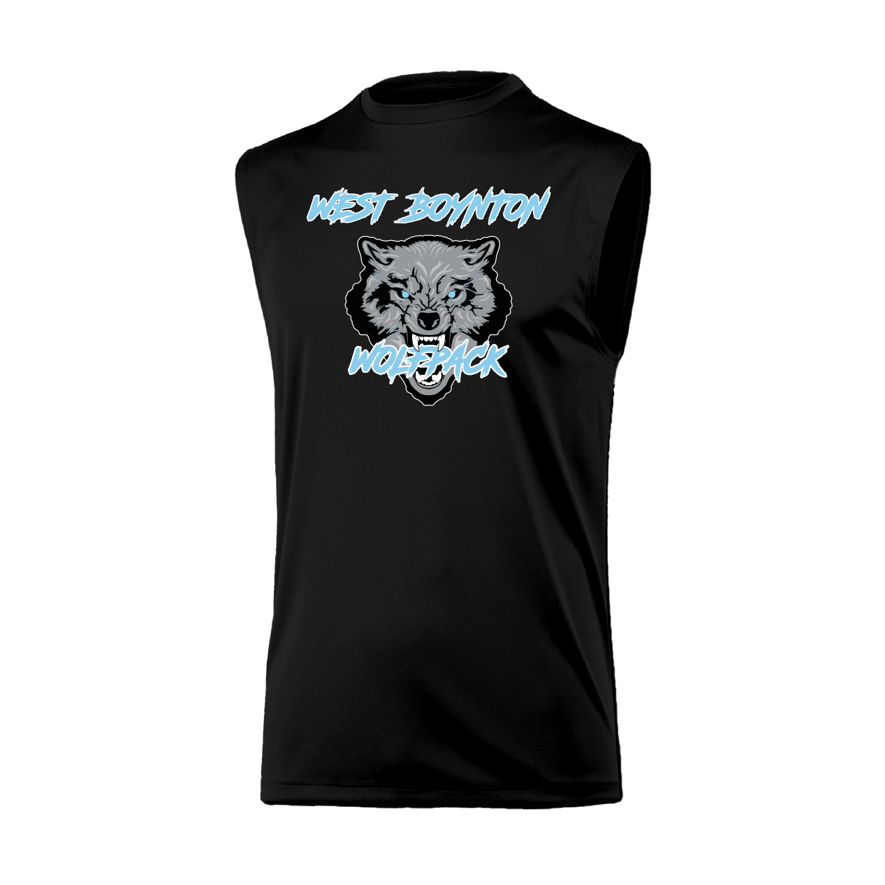 West Boynton Wolfpack Logo Muscle Tank Top