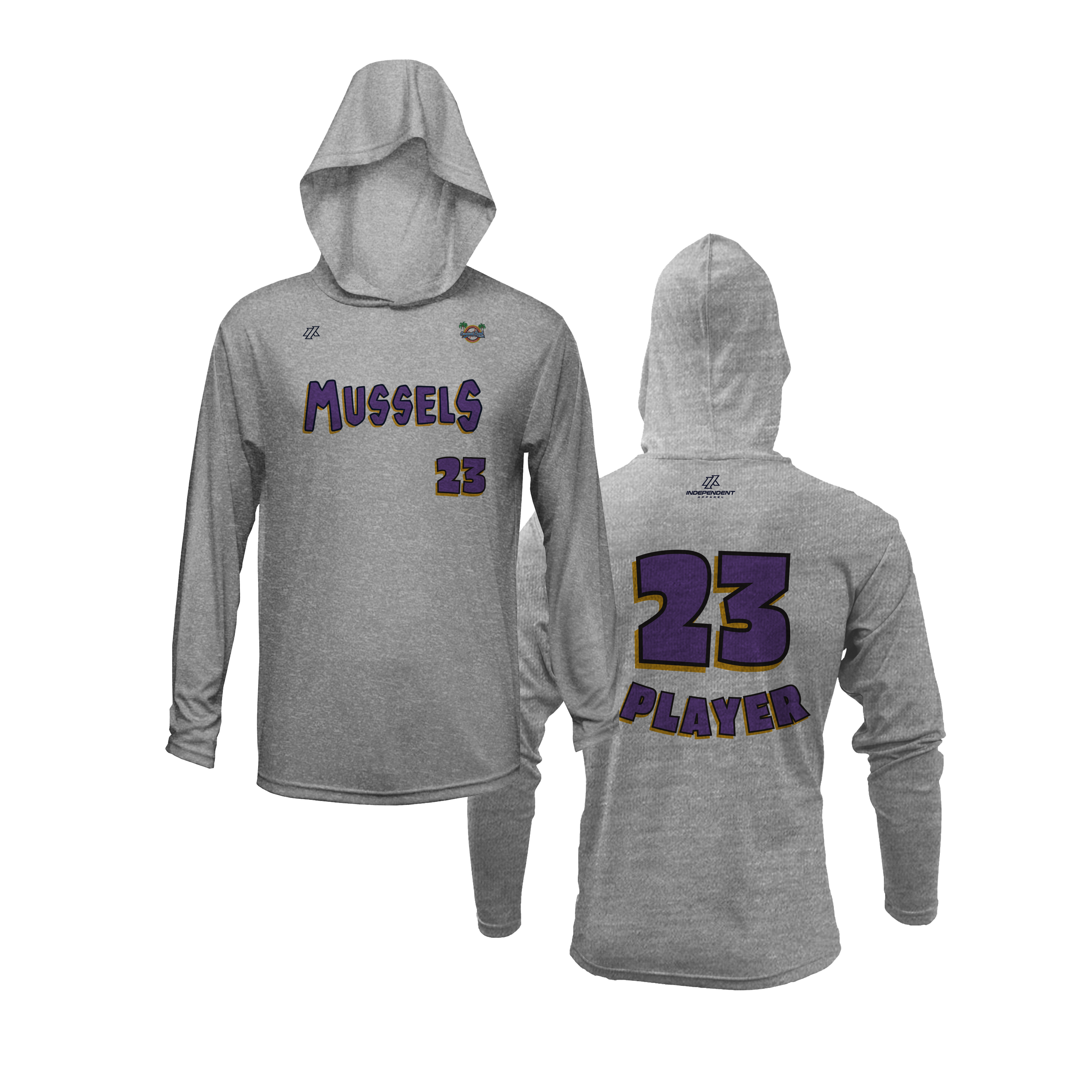 CCLL Mussels Logo Lightweight Hoodie