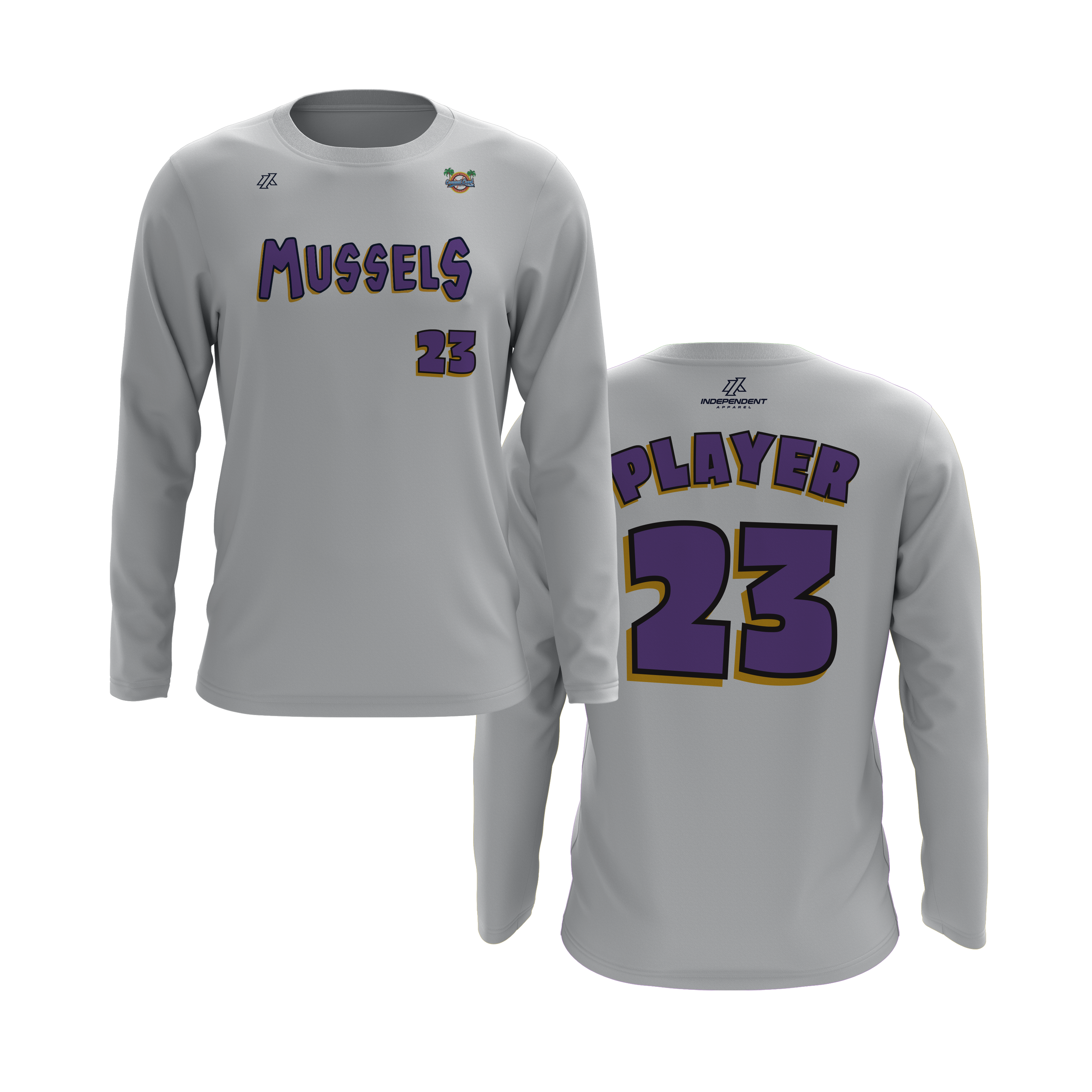 CCLL Mussels Written Logo Long Sleeve Shirt