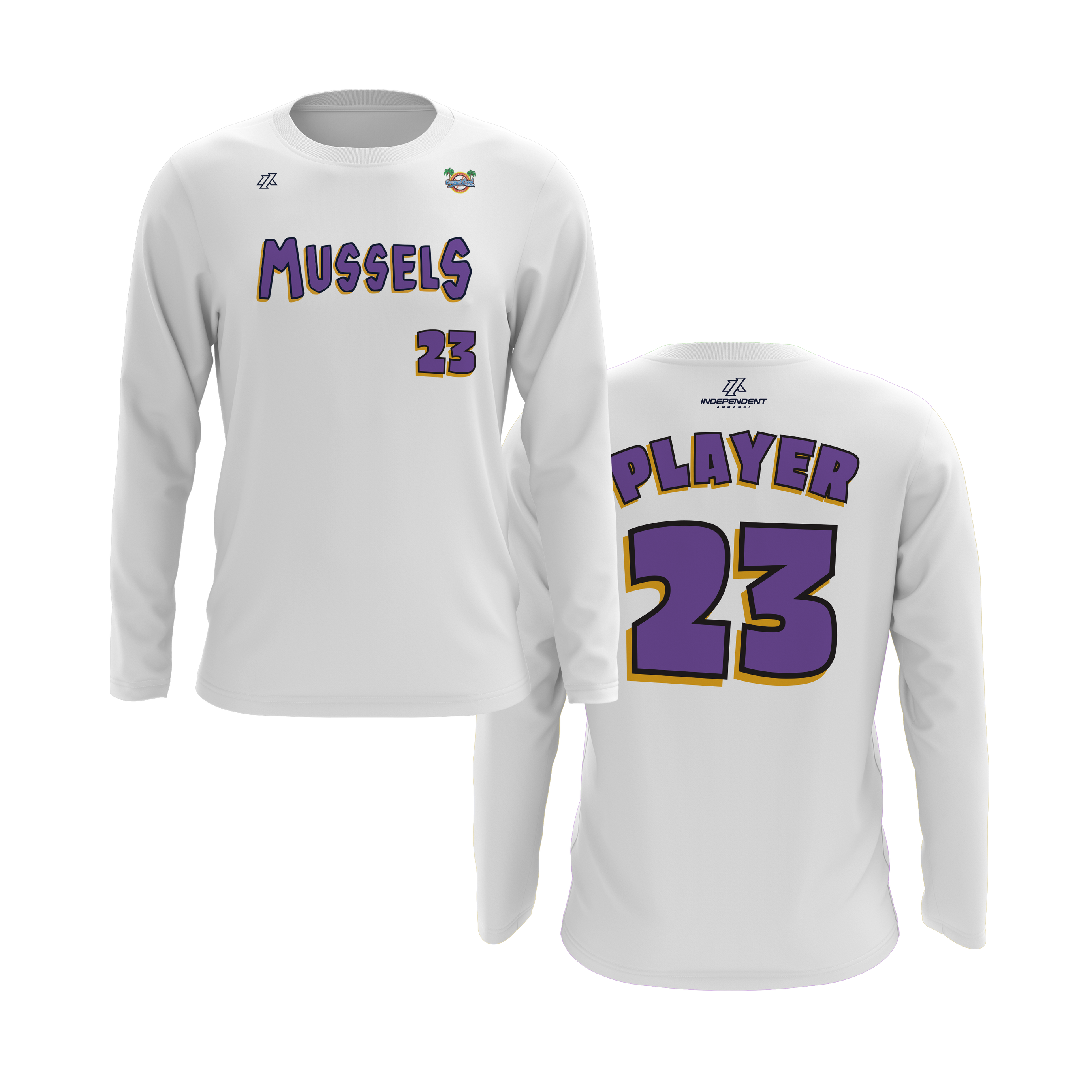 CCLL Mussels Written Logo Long Sleeve Shirt