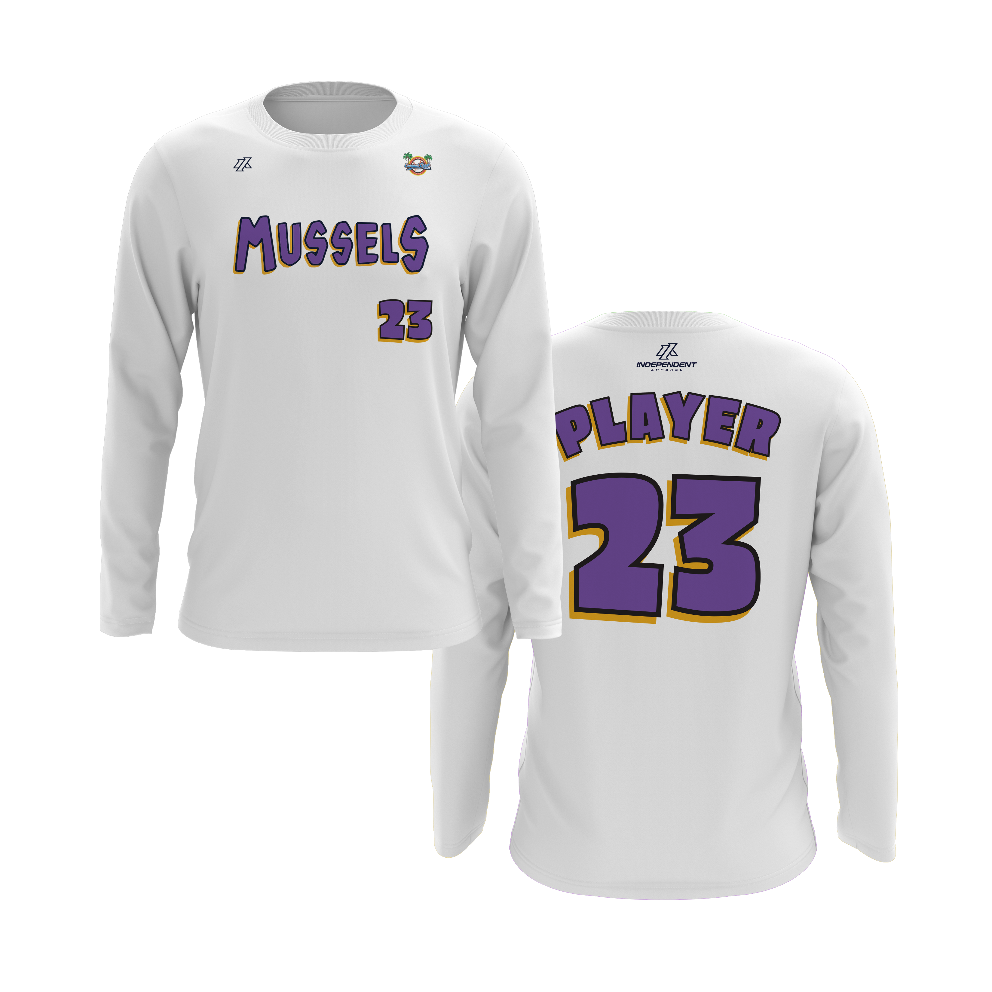 CCLL Mussels Written Logo Long Sleeve Shirt