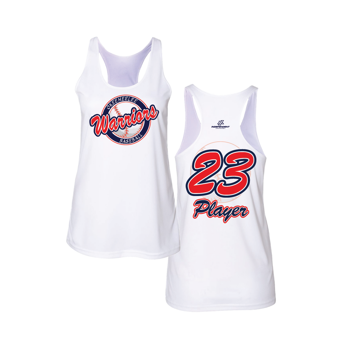Okeeheelee Baseball Women's Tank Top - Circle Team Logo