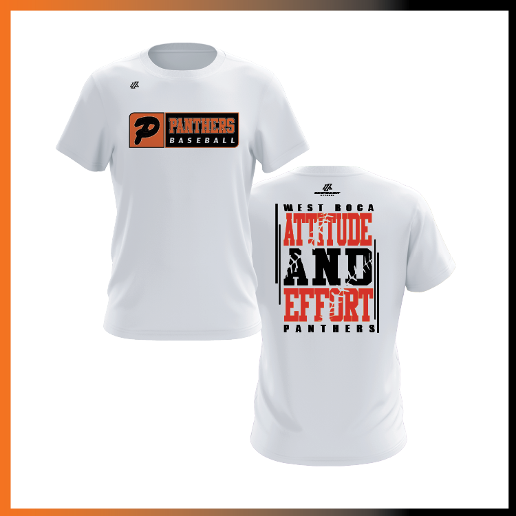 Olegario 7U Panthers "Attitude and Effort" Short Sleeve Shirt