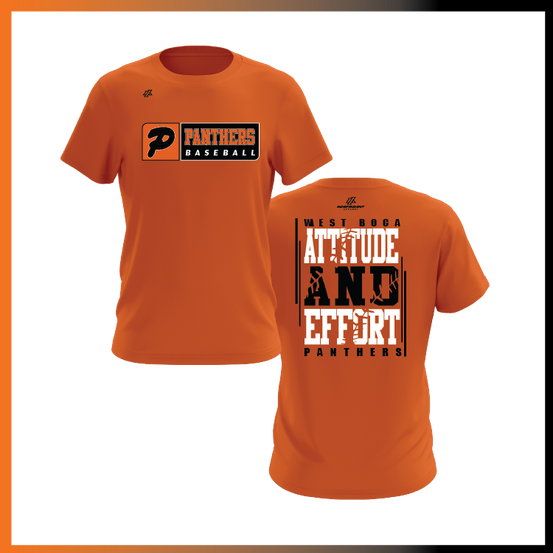 Olegario 7U Panthers "Attitude and Effort" Short Sleeve Shirt
