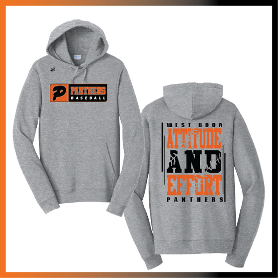 Olegario 7U Panthers "Attitude and Effort" Logo Cotton/Poly Sweatshirt Hoodie