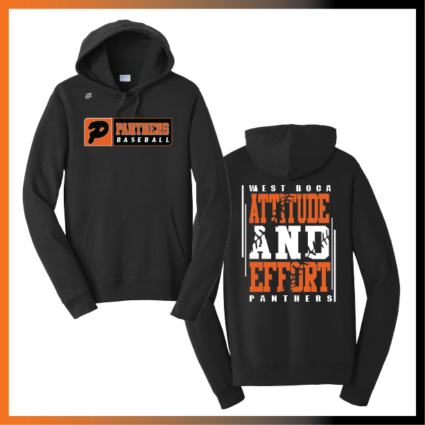 Olegario 7U Panthers "Attitude and Effort" Logo Cotton/Poly Sweatshirt Hoodie