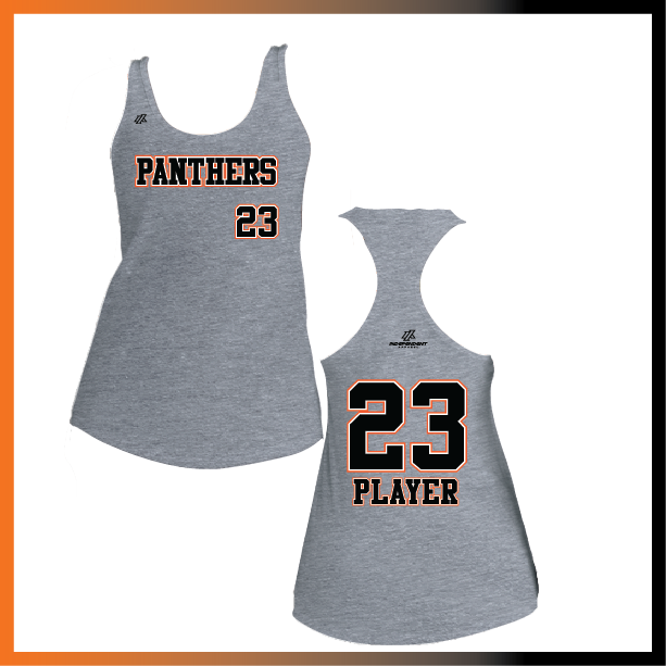 Olegario 7U Panthers Block Logo Women's Poly/Cotton Tank Top