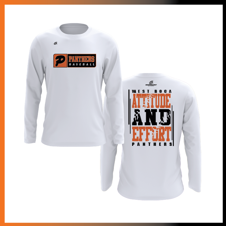 Olegario 7U Panthers "Attitude and Effort" Long Sleeve Shirt