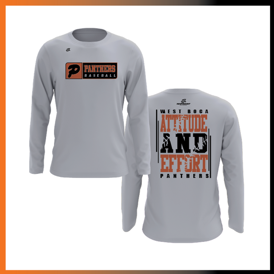Olegario 7U Panthers "Attitude and Effort" Long Sleeve Shirt