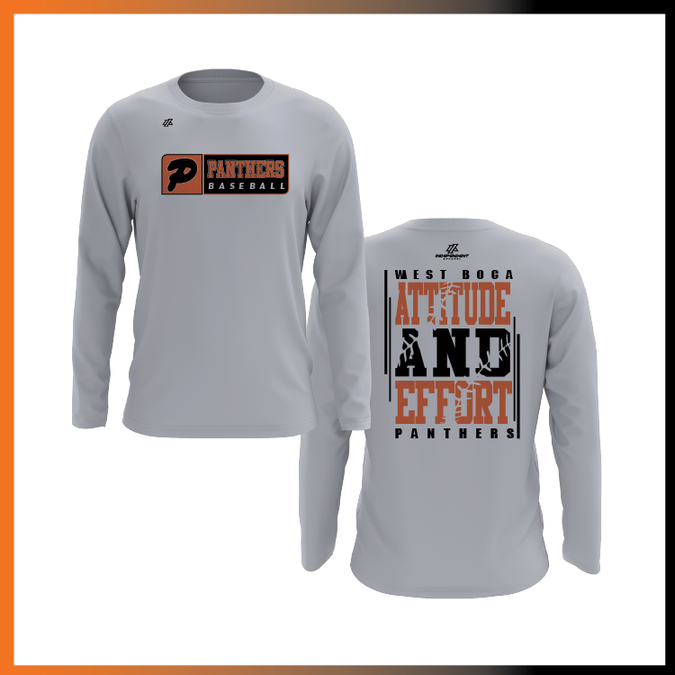 Olegario 7U Panthers "Attitude and Effort" Long Sleeve Shirt