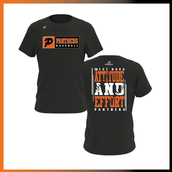 Olegario 7U Panthers "Attitude and Effort" Short Sleeve Shirt