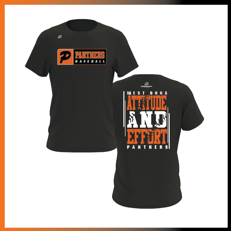 Olegario 7U Panthers "Attitude and Effort" Short Sleeve Shirt