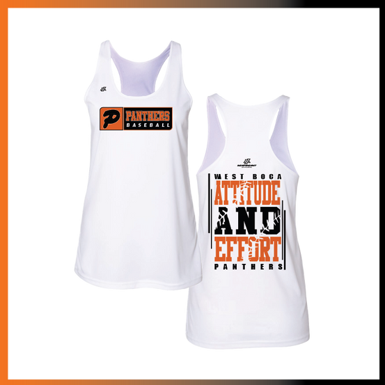 Olegario 7U Panthers "Attitude and Effort" Logo Women's Tank Top