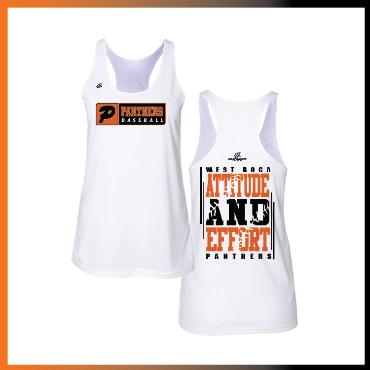 Olegario 7U Panthers "Attitude and Effort" Logo Women's Tank Top