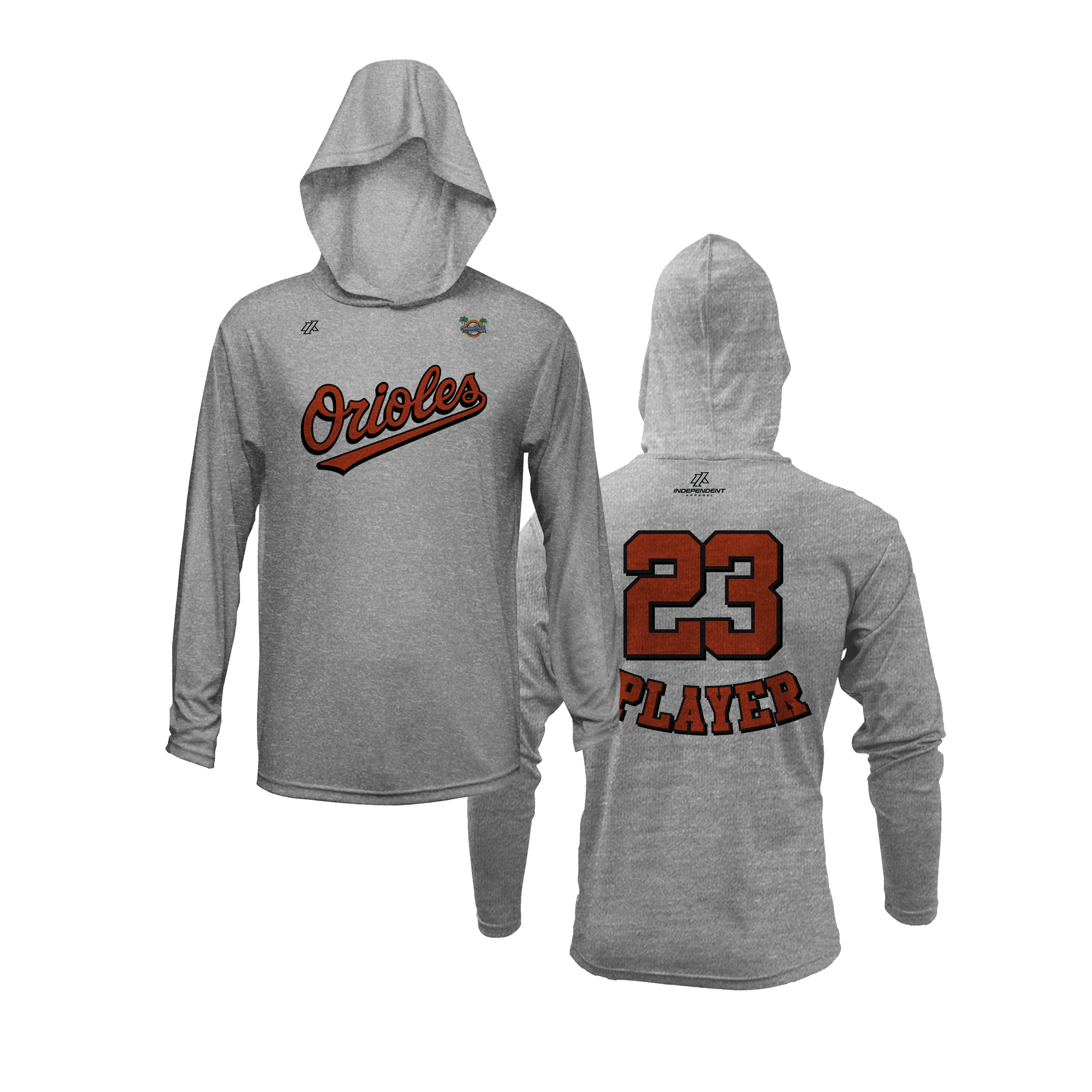 CCLL Orioles Script Logo Lightweight Hoodie
