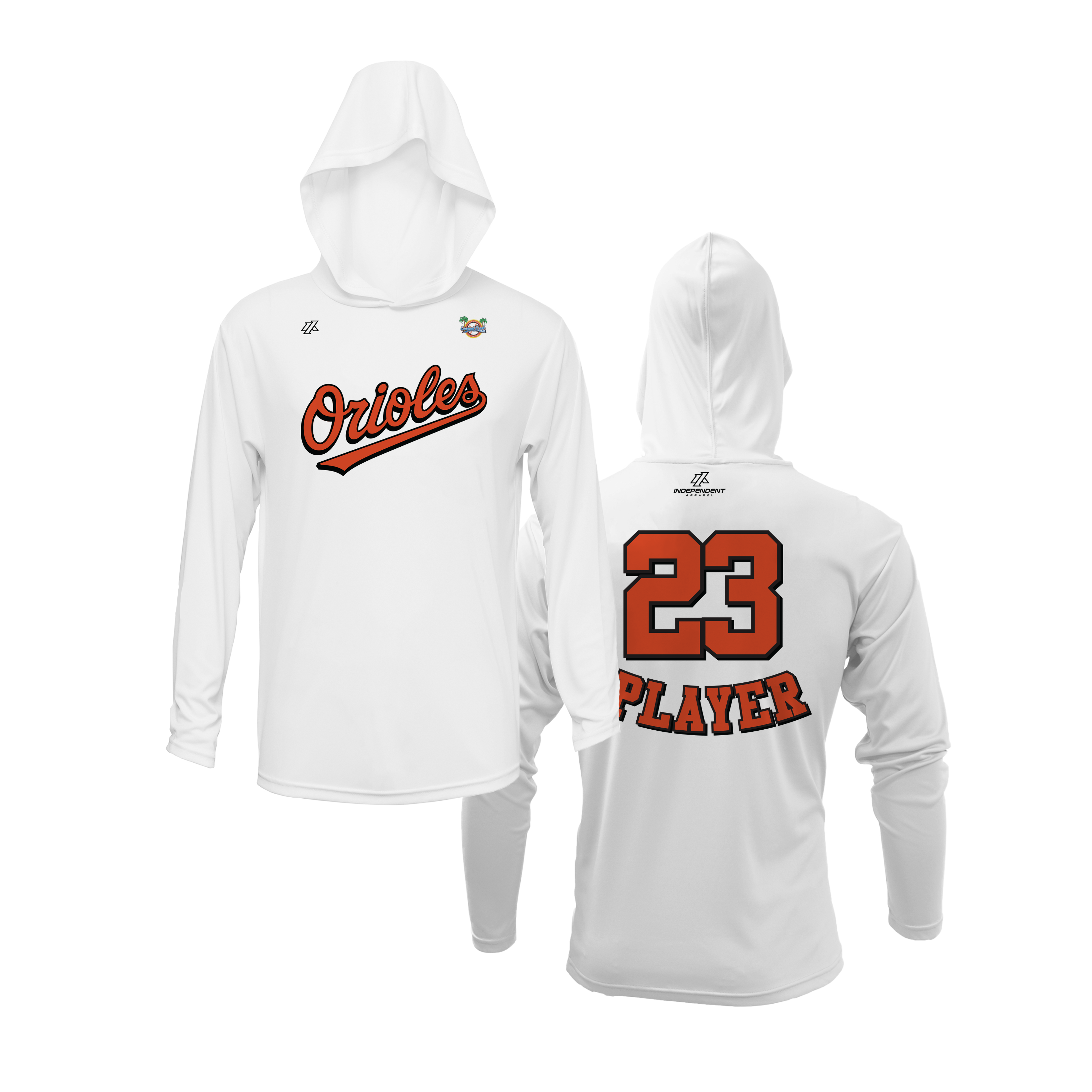 CCLL Orioles Script Logo Lightweight Hoodie