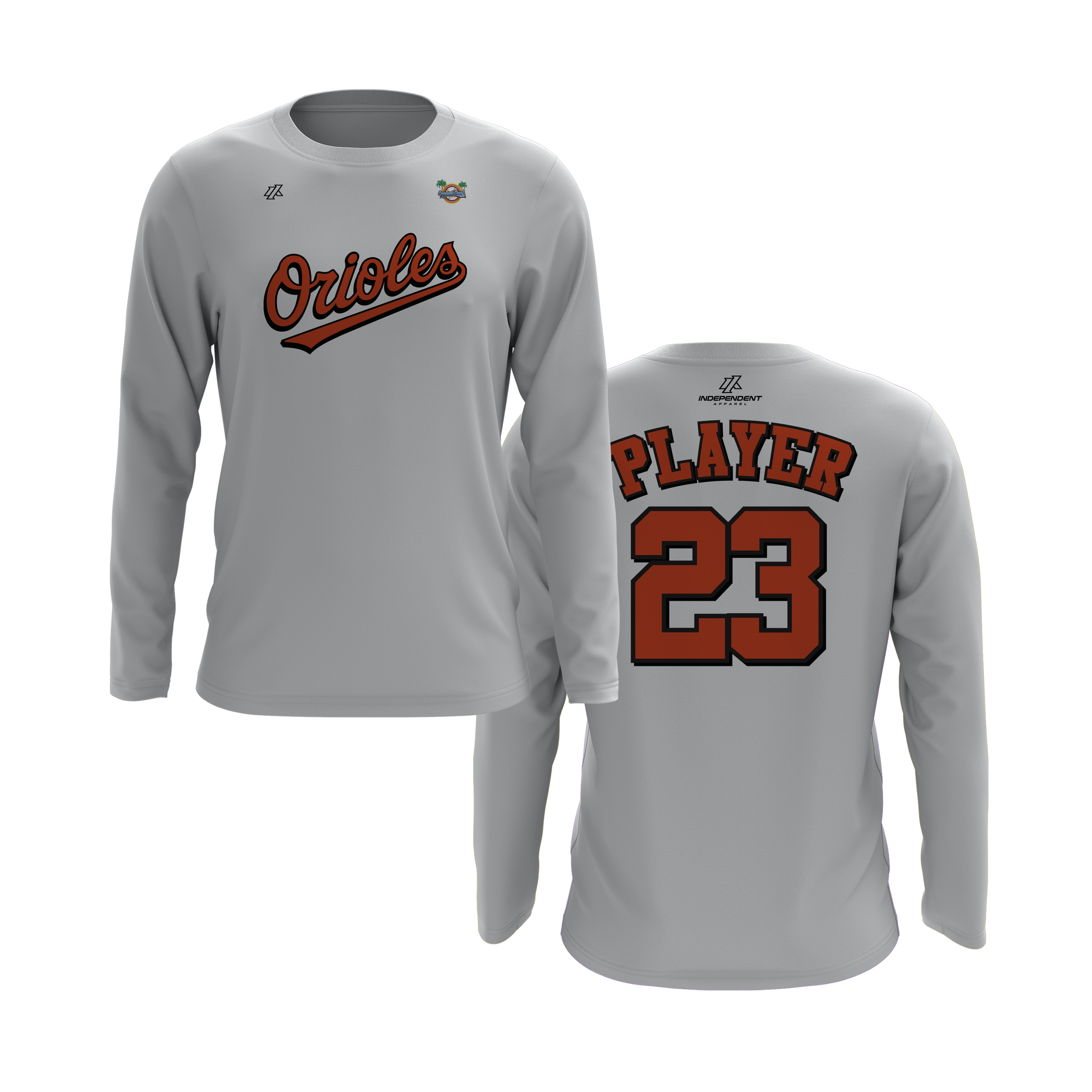 CCLL Orioles Script Logo Long Sleeve Shirt