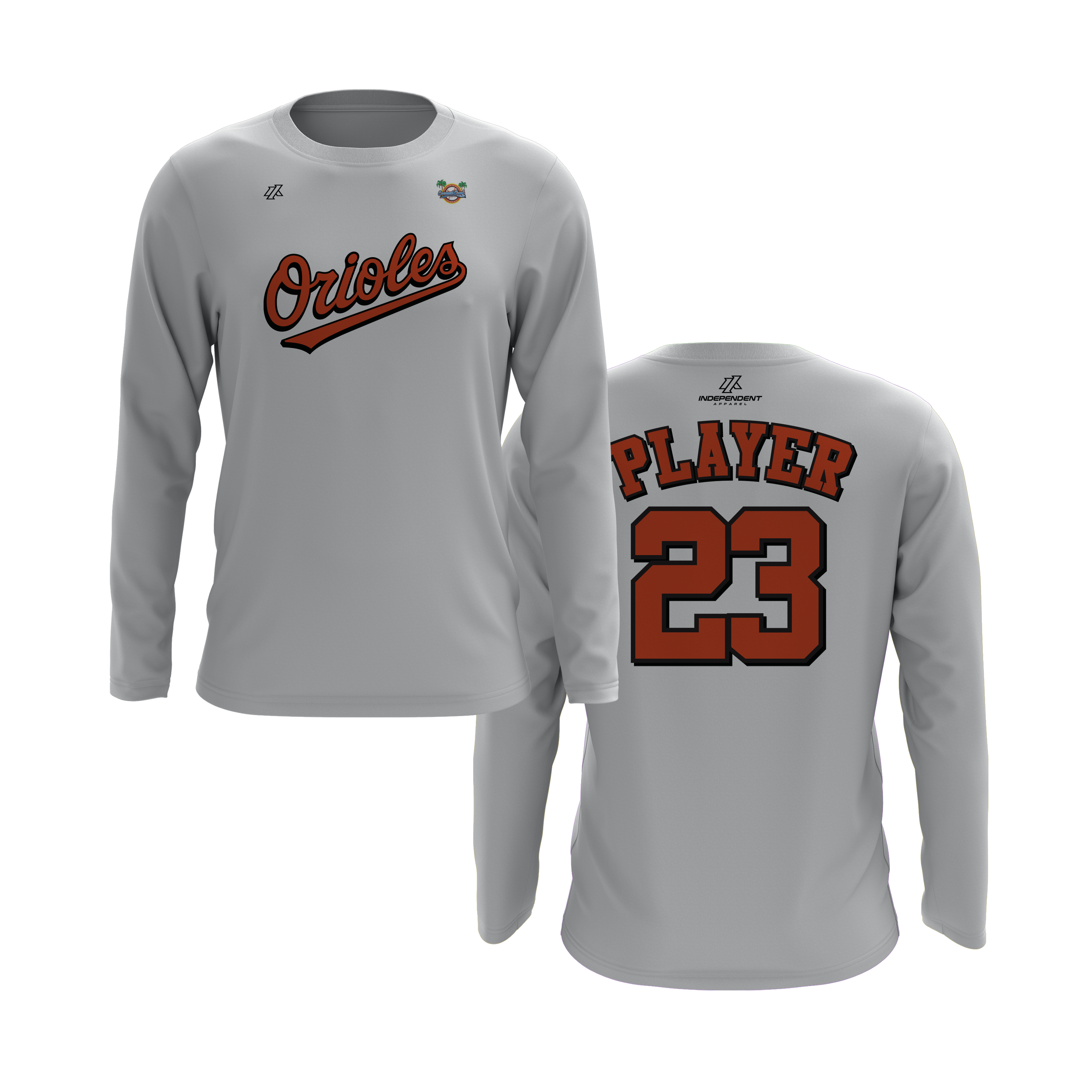 CCLL Orioles Script Logo Long Sleeve Shirt