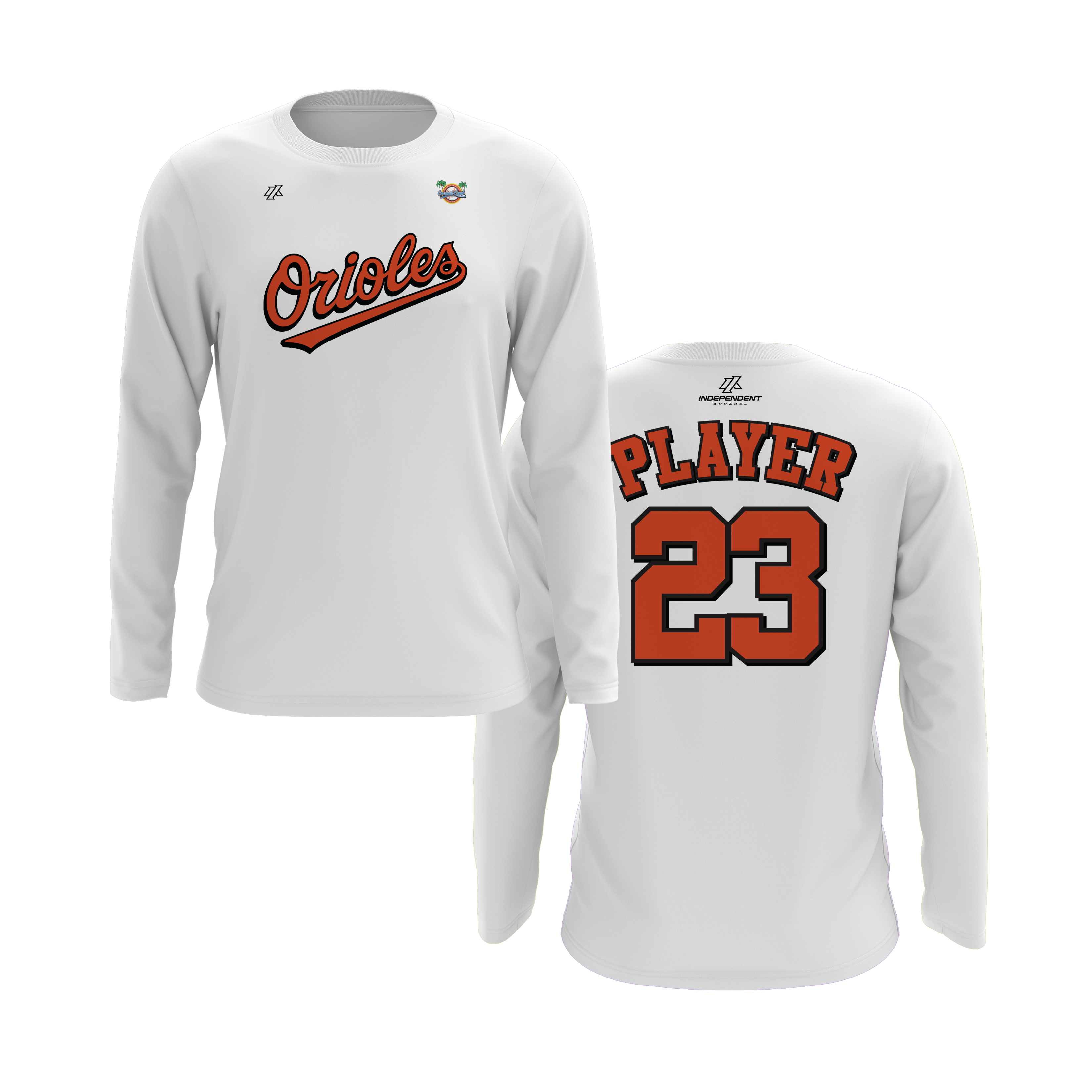 CCLL Orioles Script Logo Long Sleeve Shirt