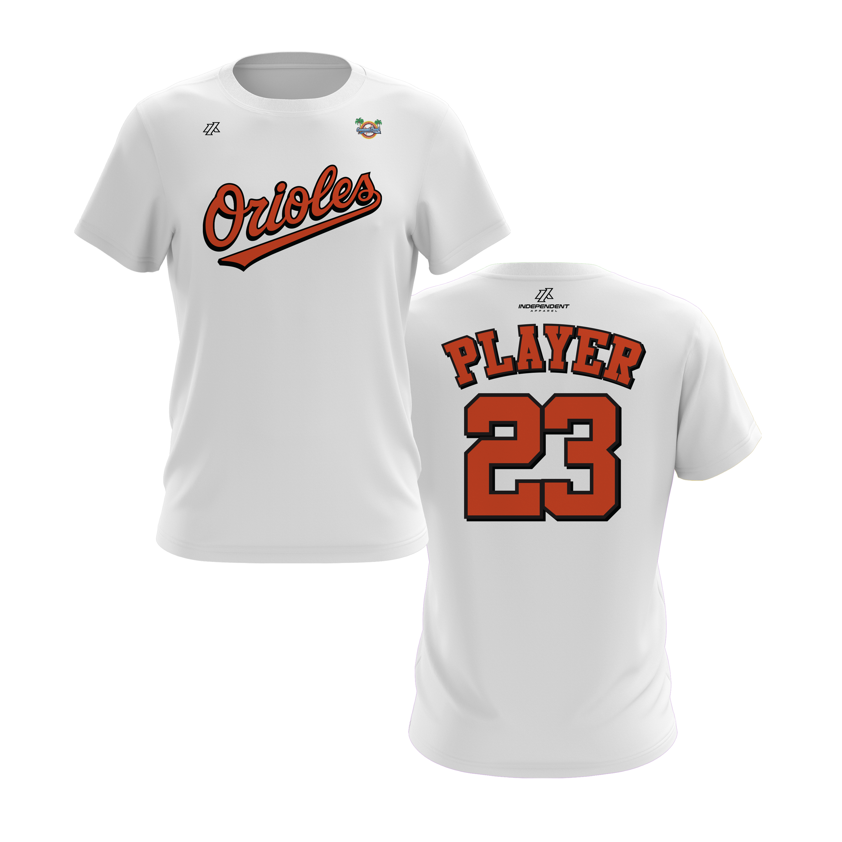 CCLL Orioles Script Logo Short Sleeve Shirt