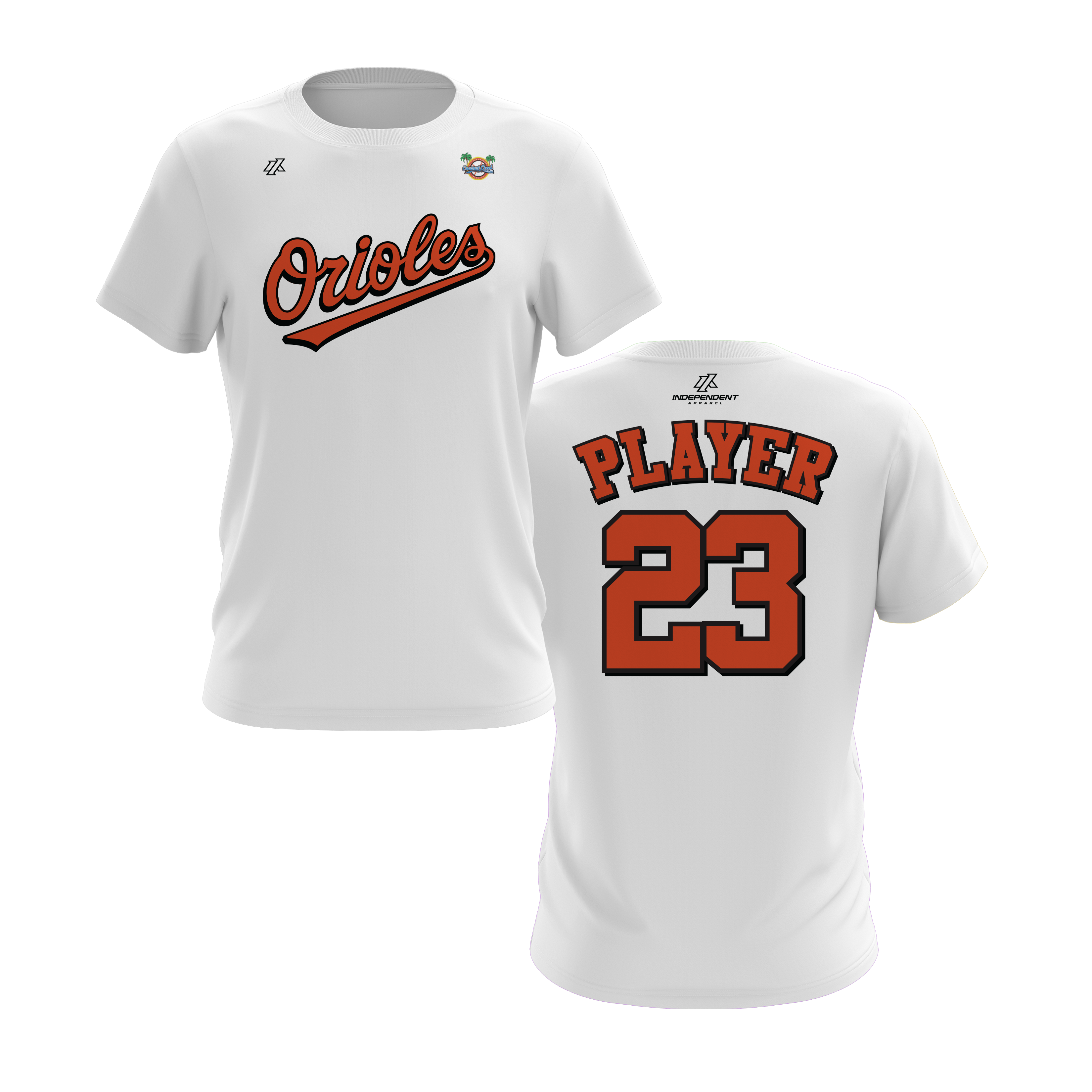 CCLL Orioles Script Logo Short Sleeve Shirt