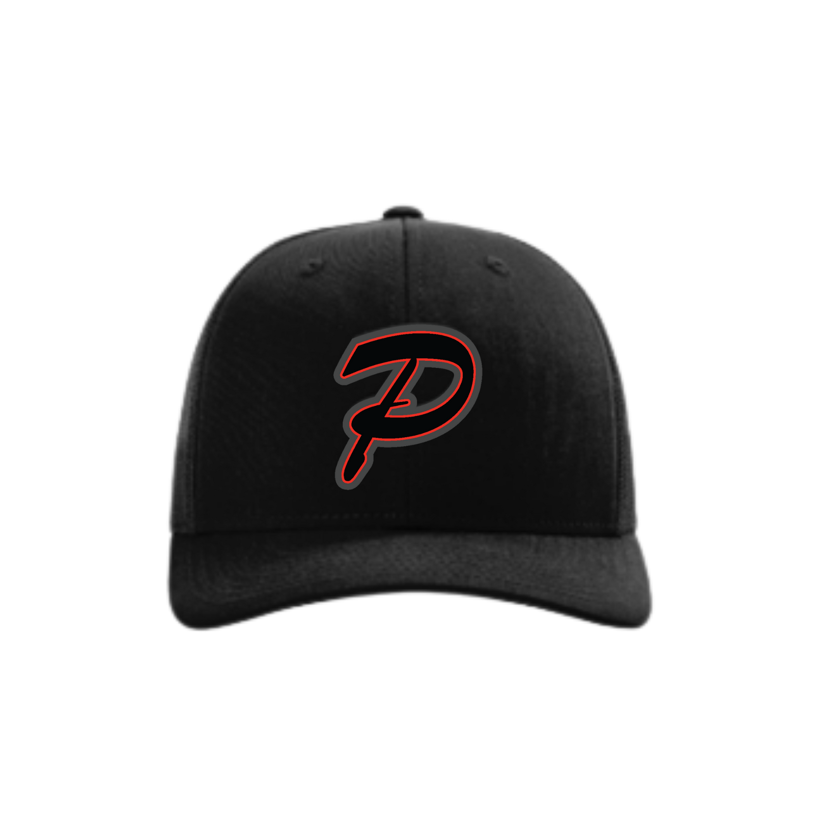 Swisher 8U Script P Logo Black Fitted Hat